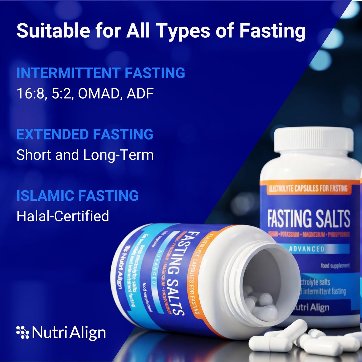 Nutri-Align Fasting Salts Electrolytes Advanced, 120 Capsules
