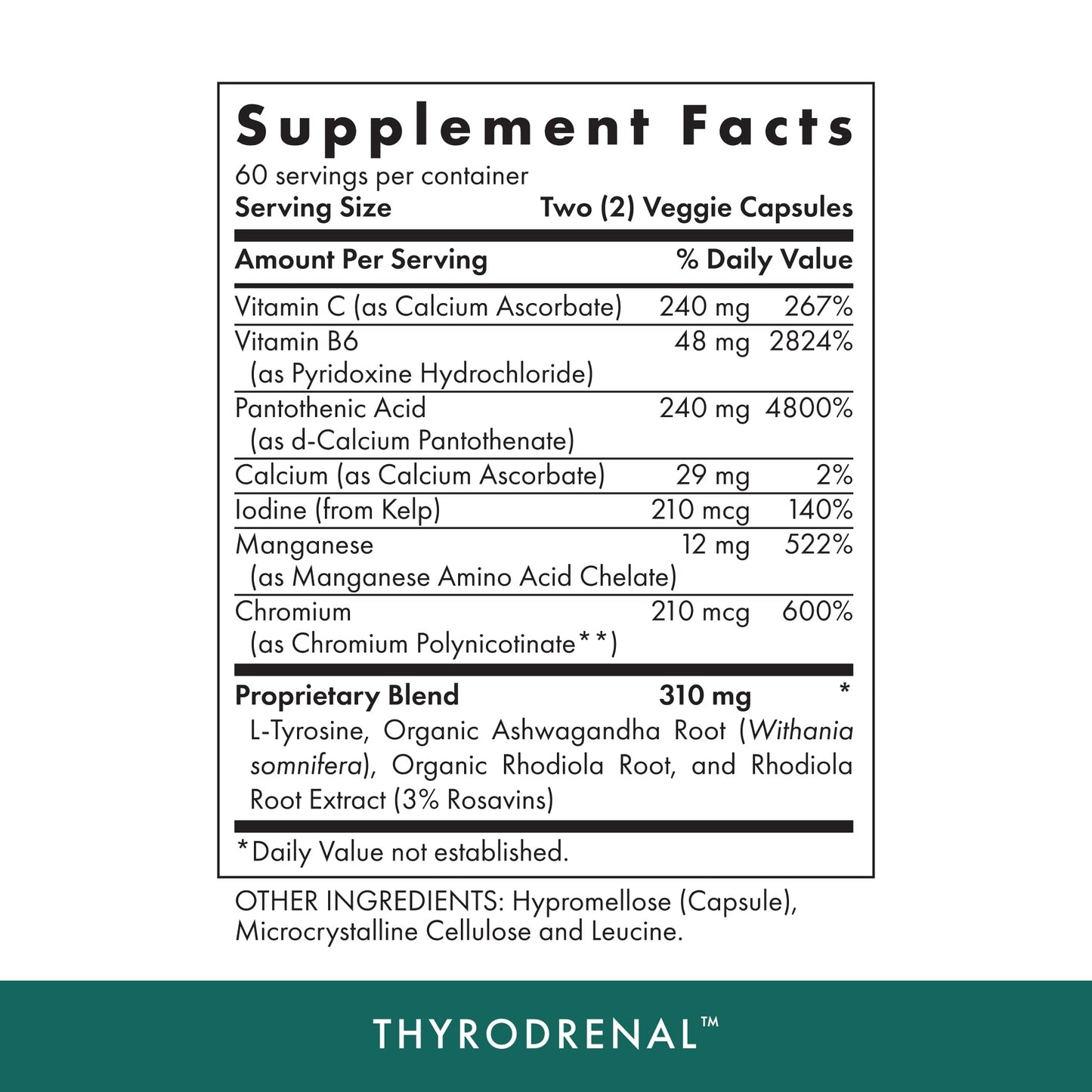 MICHAEL'S Thyrodrenal 120 Vegan Capsules