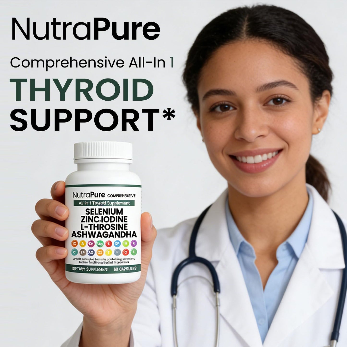 Nutrapure Comprehensive Thyroid Support, 60 Capsules