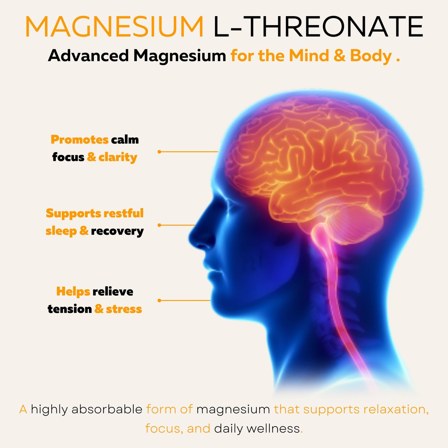 Vocks Magnesium L-Threonate 2000 mg Capsule 90 Count
