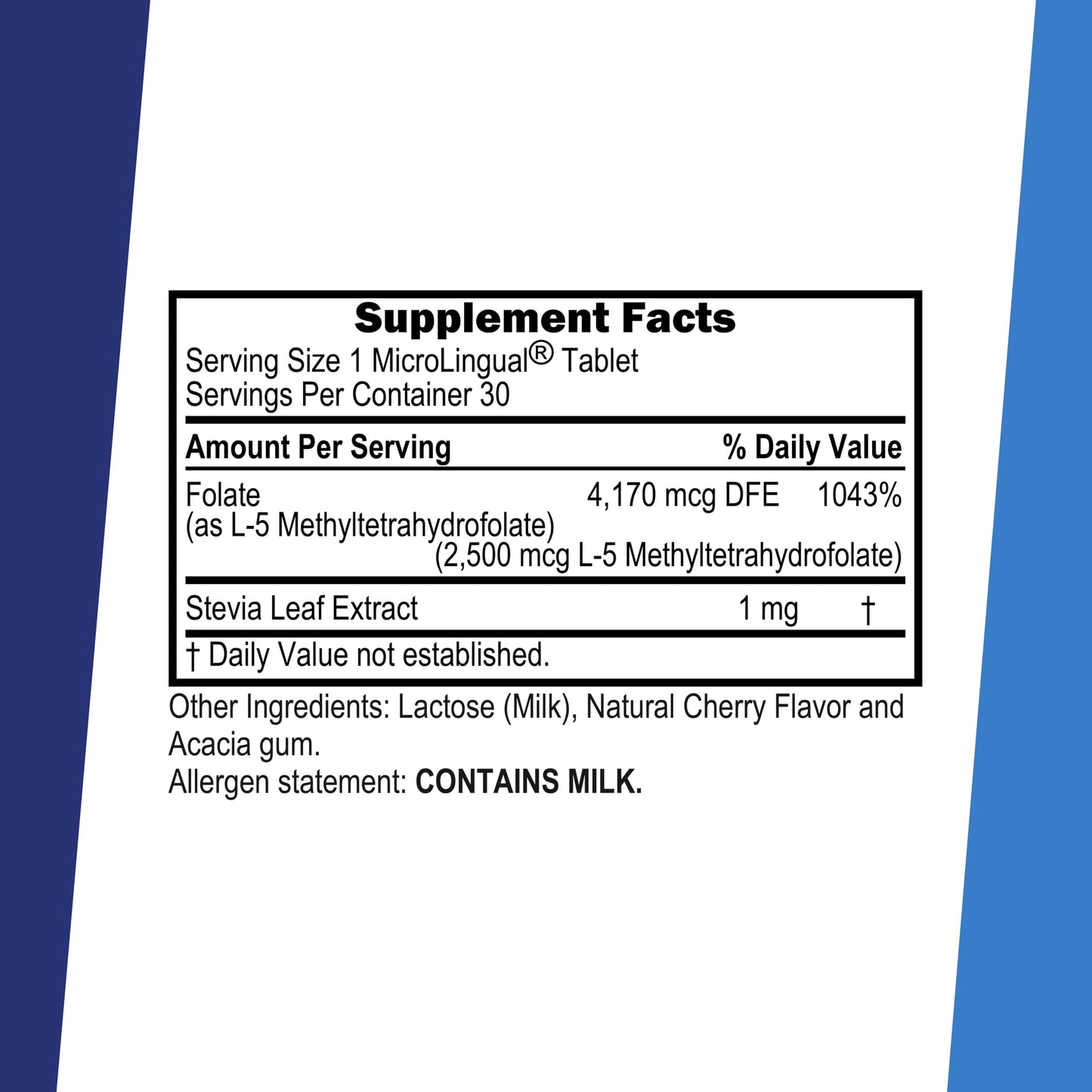 Superior Source Methyl Folate 2,500 mcg 30 Tablets