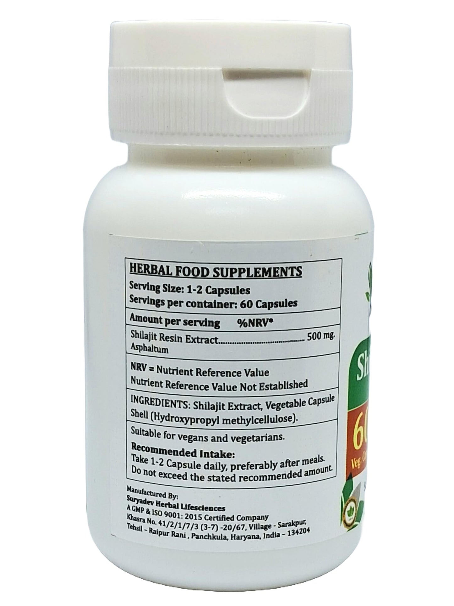 Satya Naturals Shilajit Forte 500 mg Capsules, 240 Count