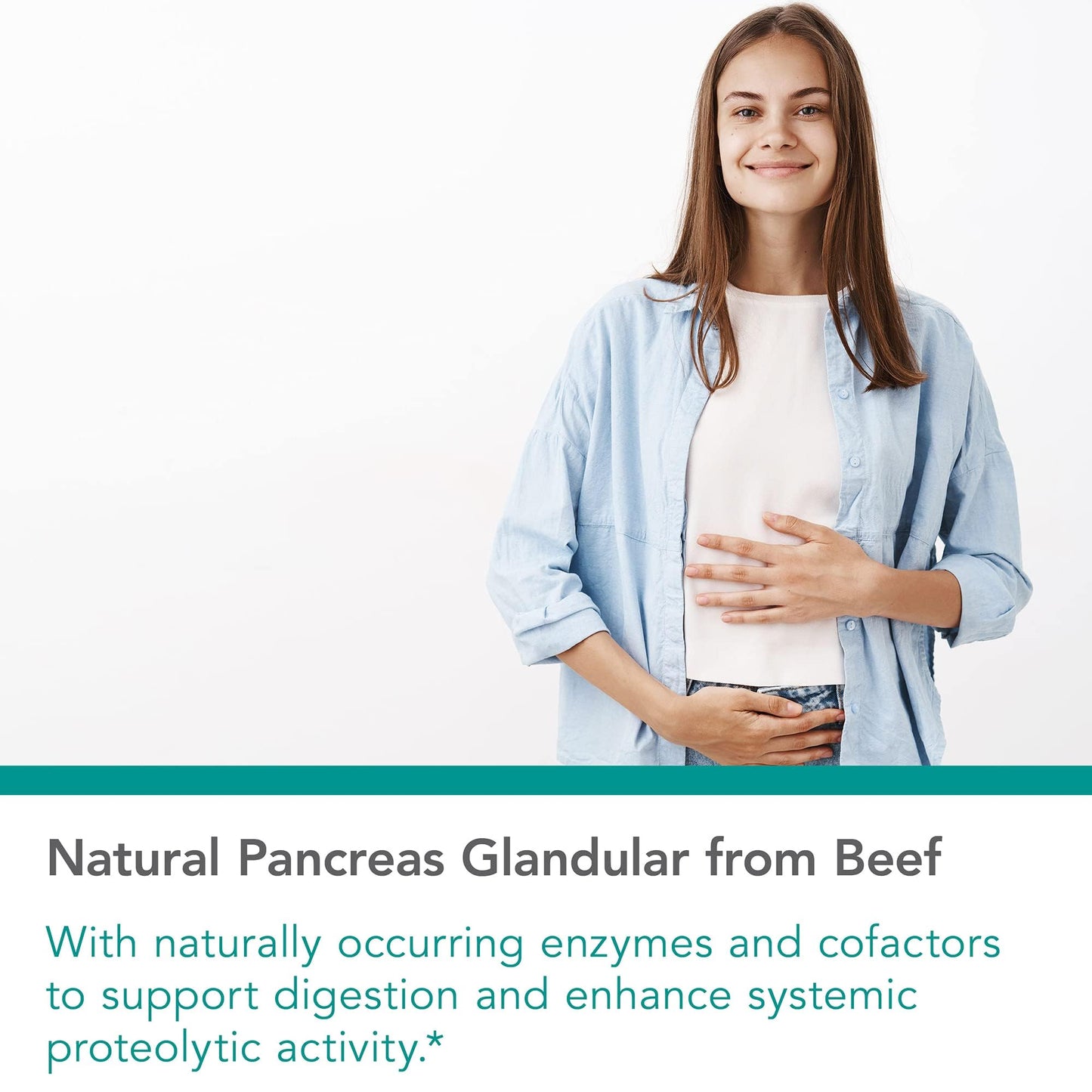 Allergy Research Group Pancreas Natural Glandular 425 mg Pork Capsules 720