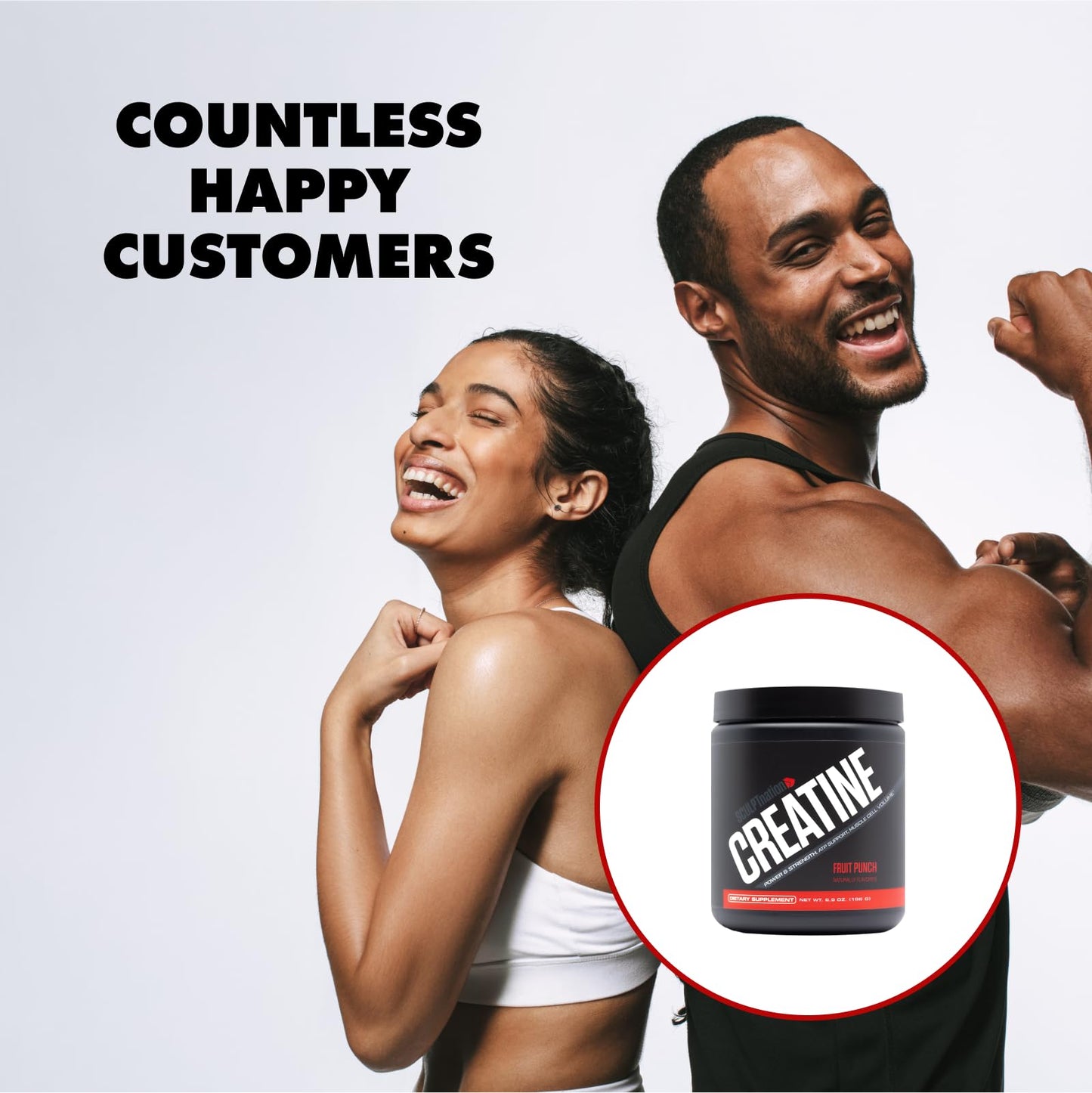 Sculpt Nation Creatine Monohydrate Powder, 30 Servings