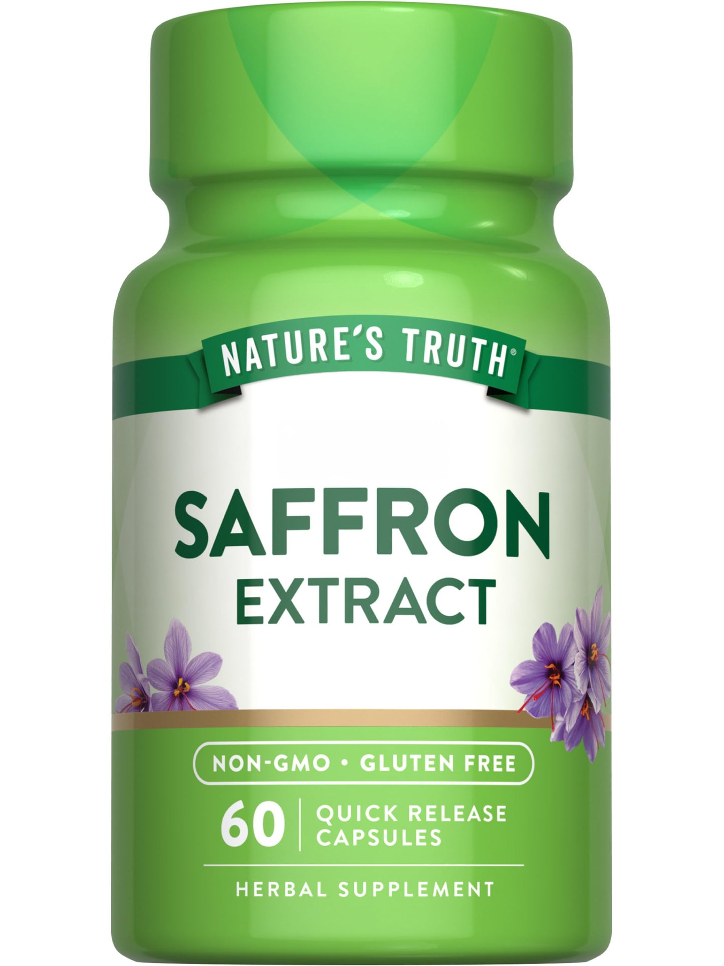 Nature's Truth Saffron Extract Supplement Capsules, 60 Count