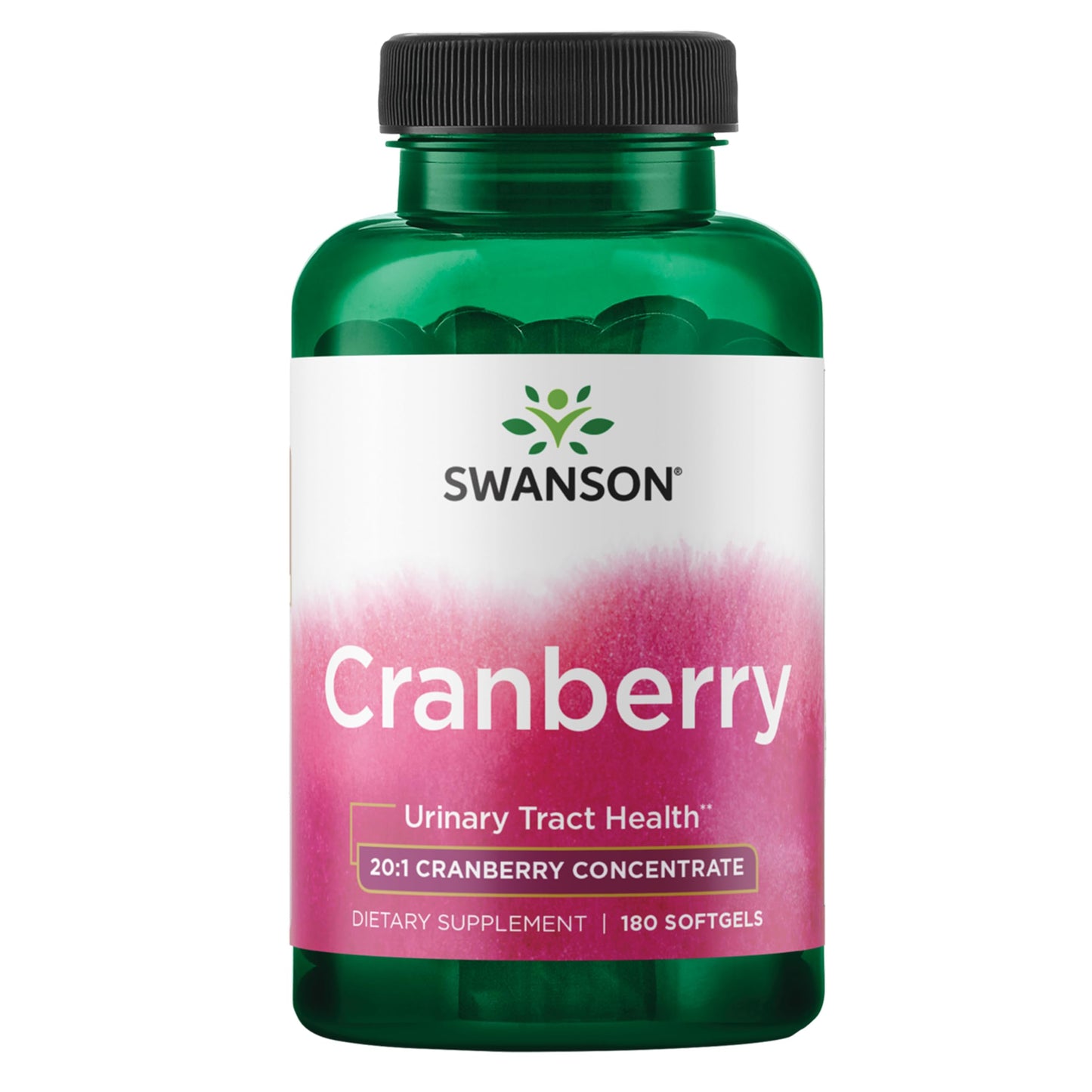 Swanson Cranberry 20:1 Juice Concentrate Softgels, 180 Count