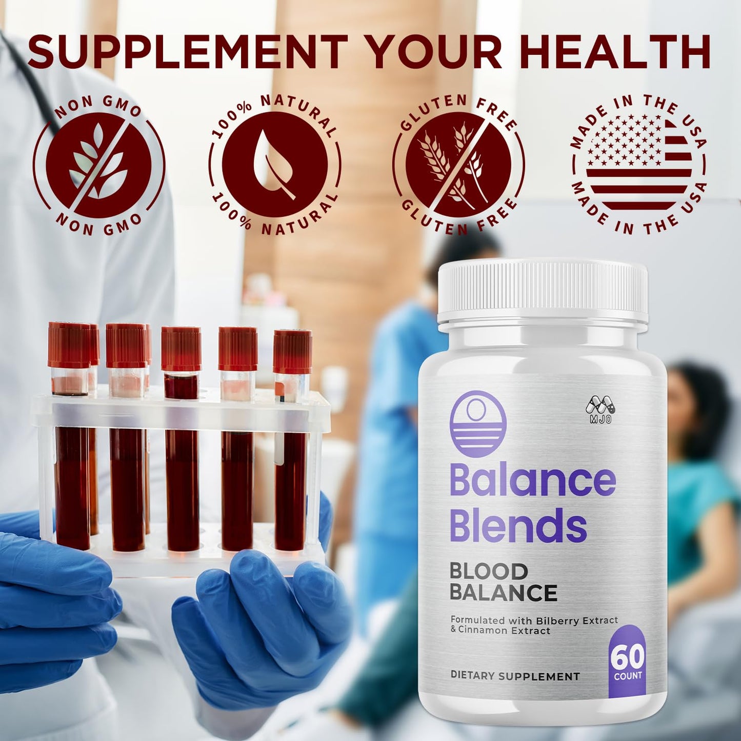 MJO Balance Blends Blood Capsules 60 Count