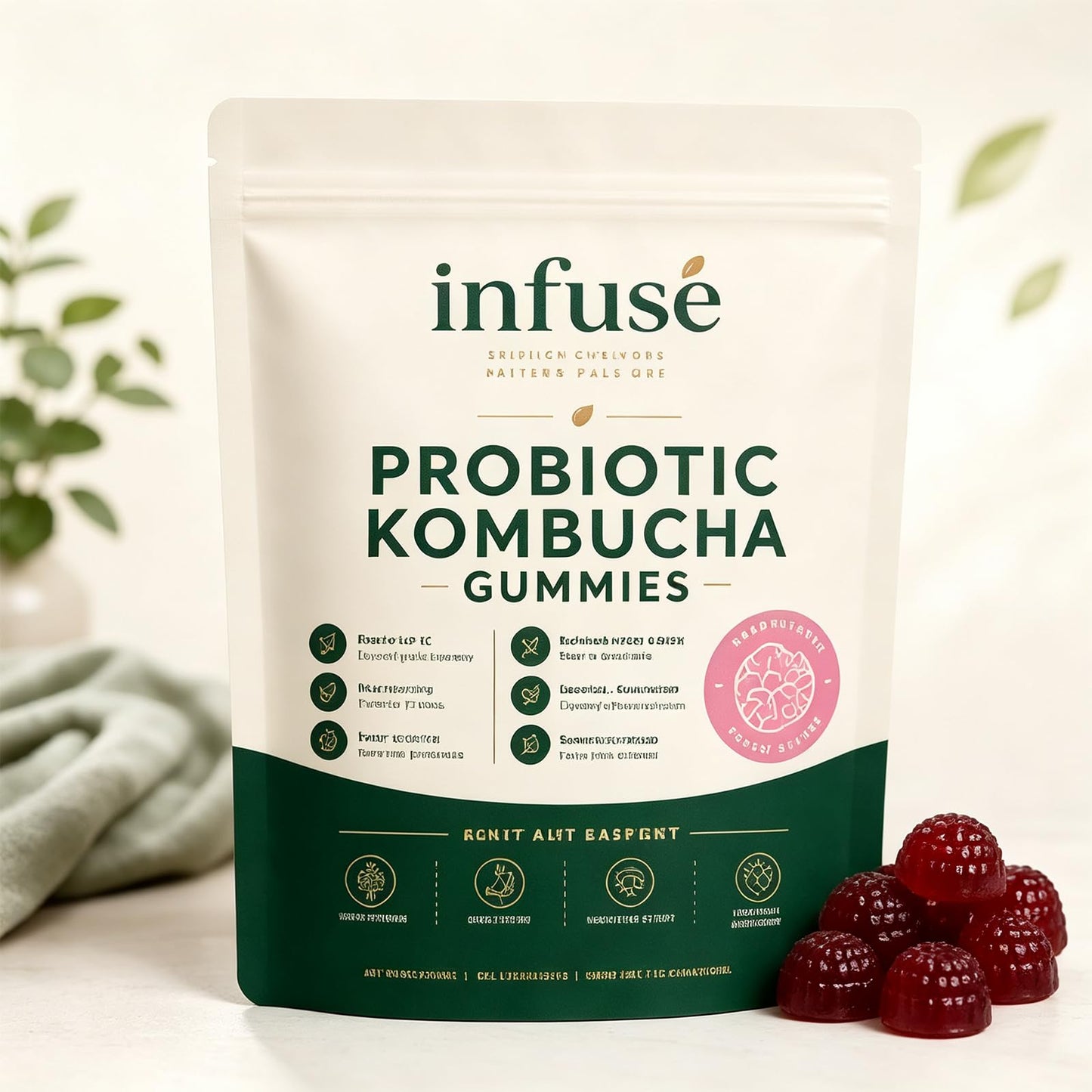 QoCore Supplement Infuse Probiotic Kombucha Capsule, 1 Count