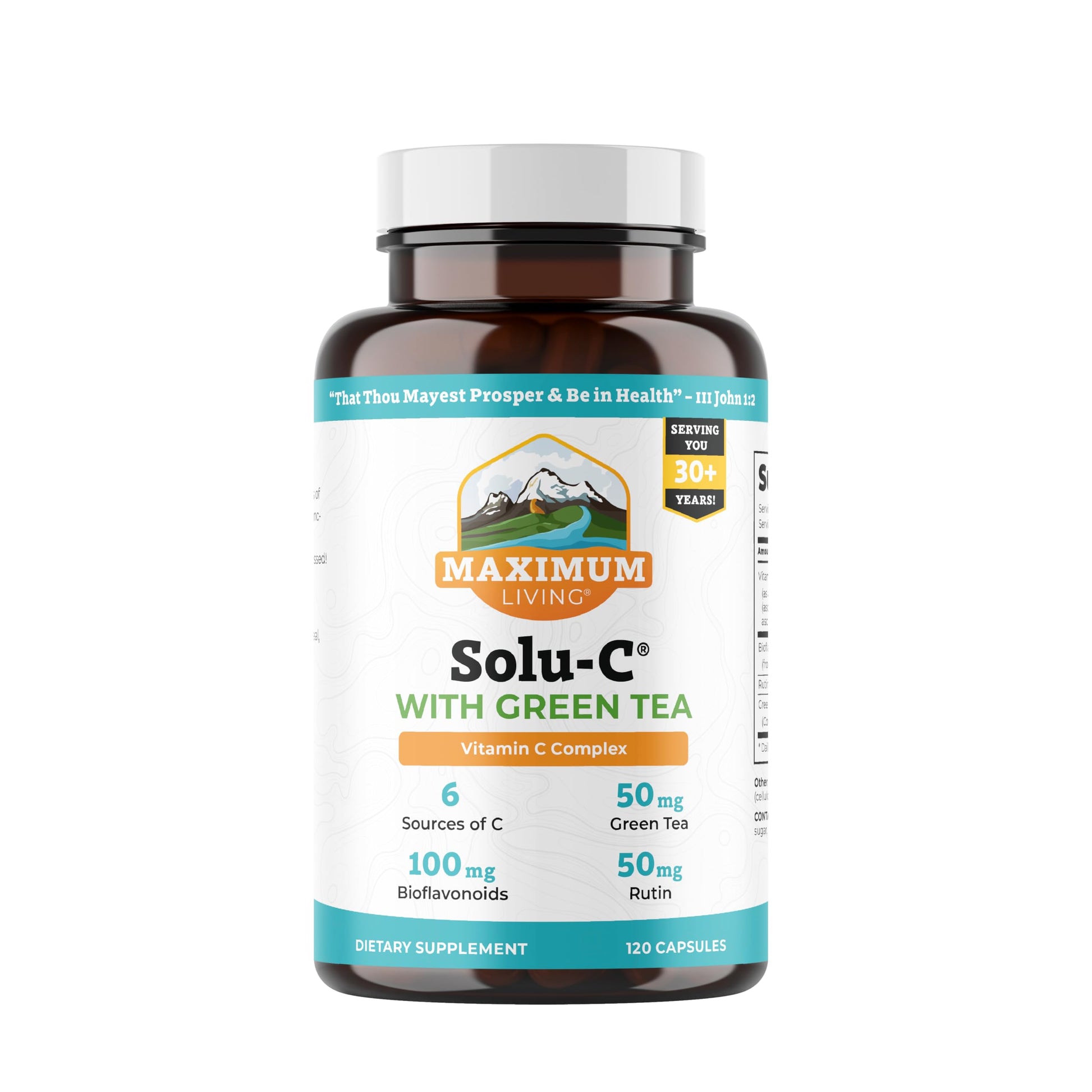 Maximum Living Solu-C with Green Tea Capsule, 120 Capsules