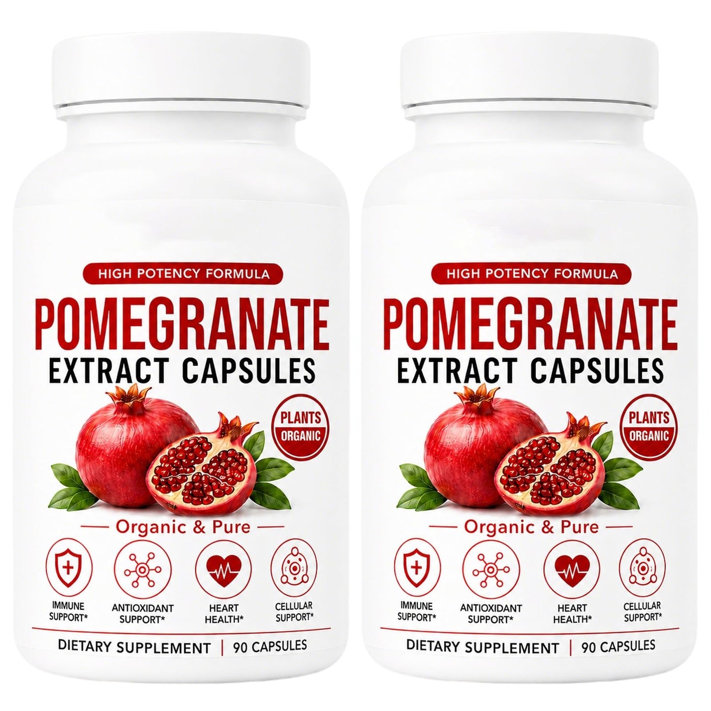 Ikokei Organic Pomegranate Extract Capsules, 180 Count