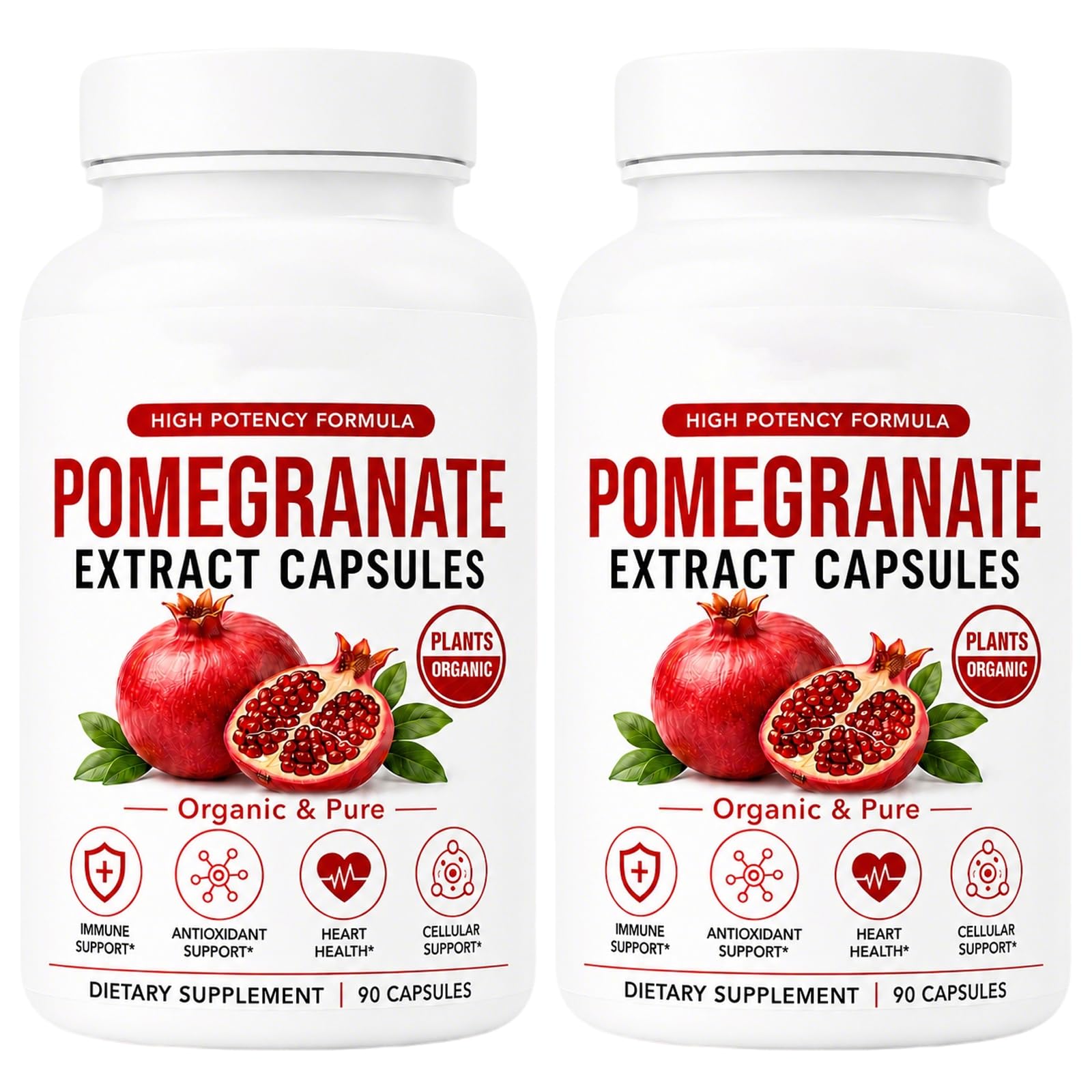 Ikokei Organic Pomegranate Extract Capsules, 180 Count