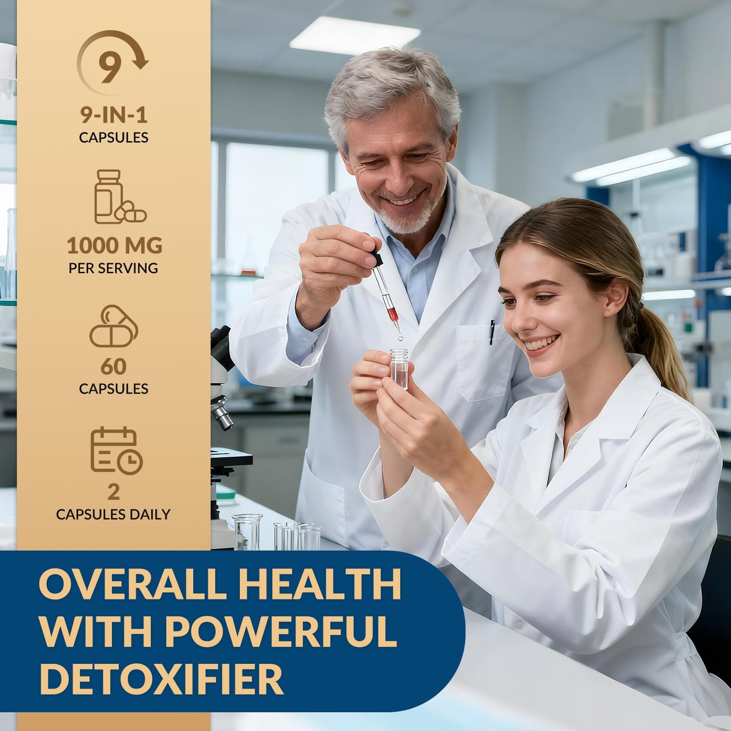 GZ HAOYUAN Zeolite Detox Capsules, 60 Capsules