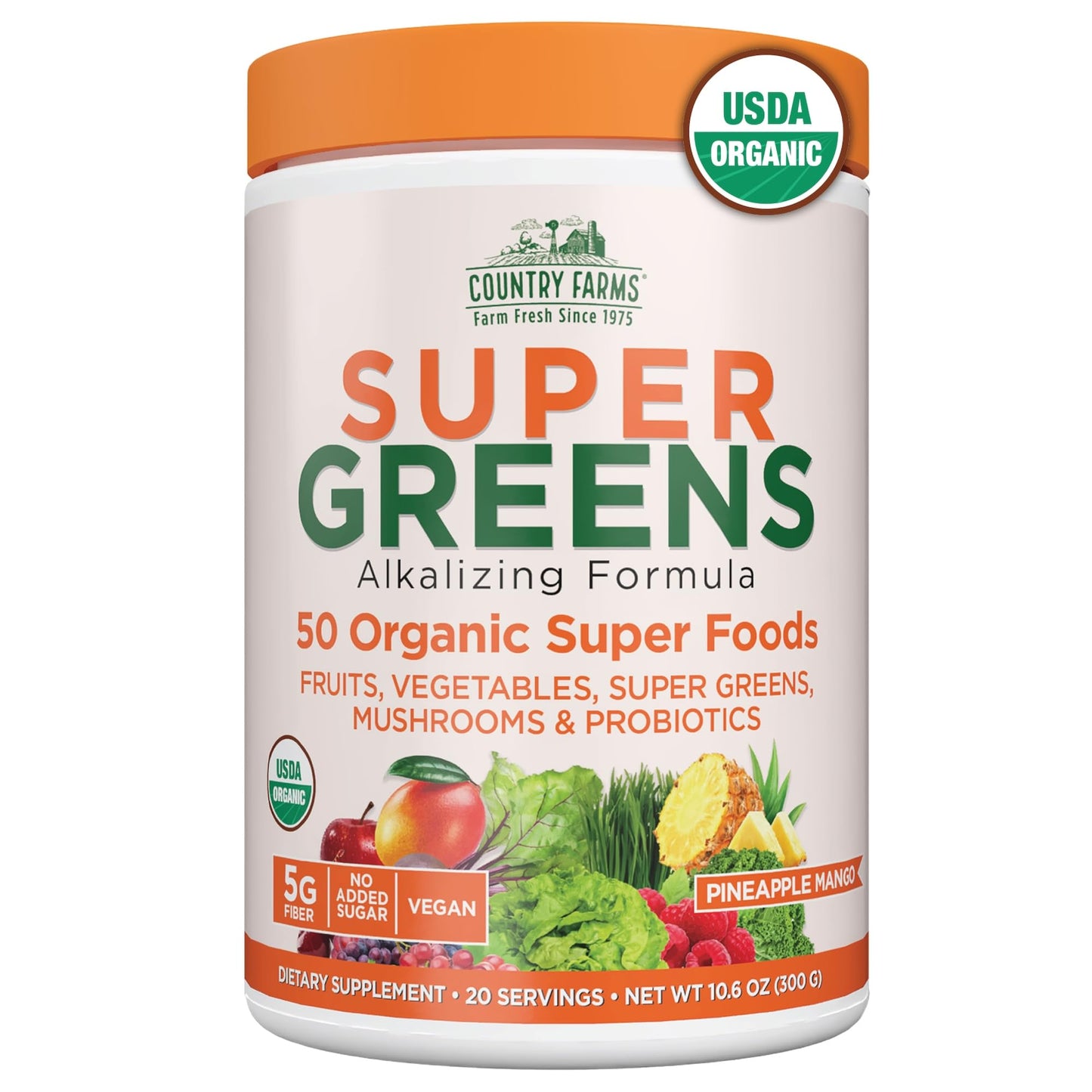 Country Farms Organic Super Greens Powder 10.6 oz