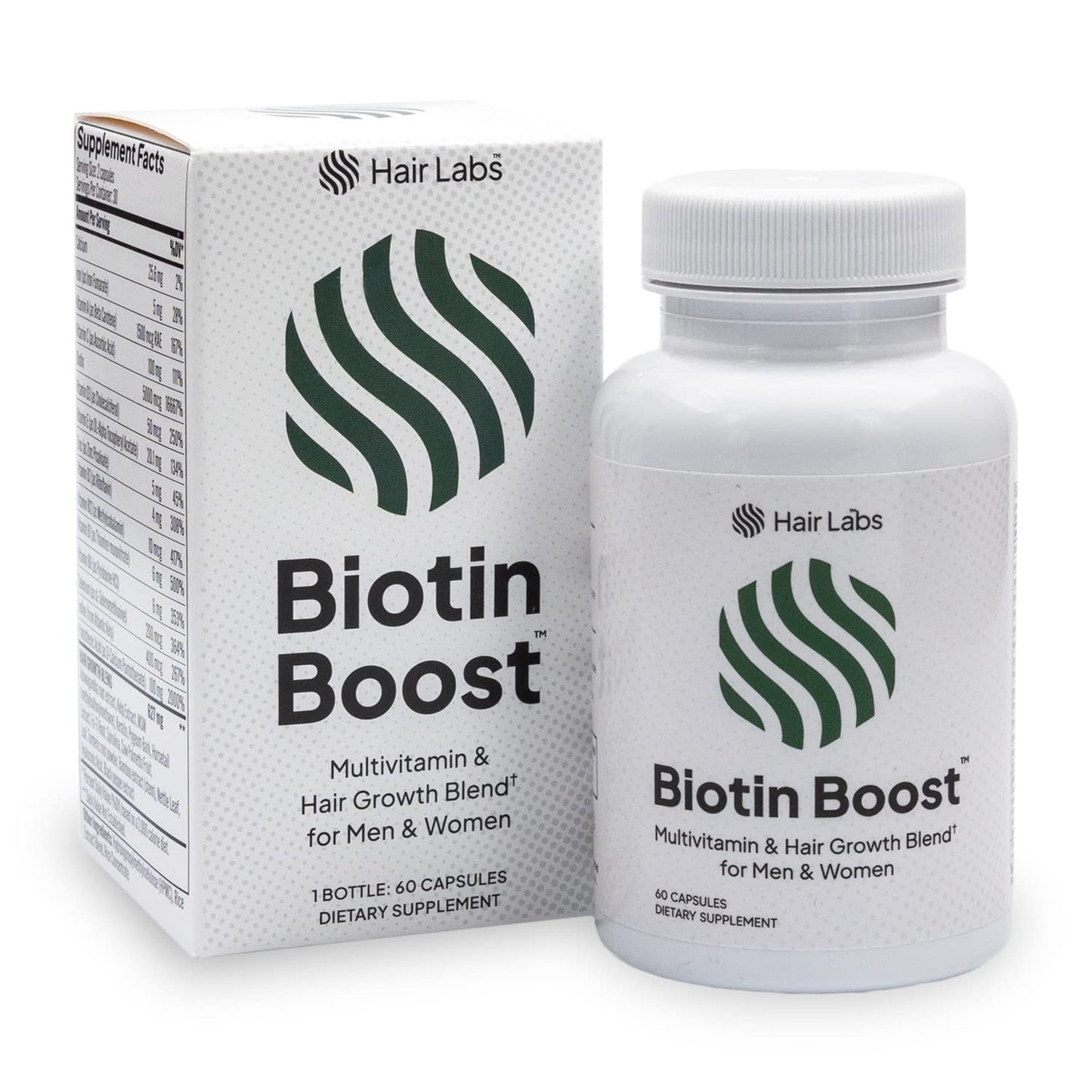 Hair Labs Biotin Boost Hair Growth Supplement Capsule, 60 Count