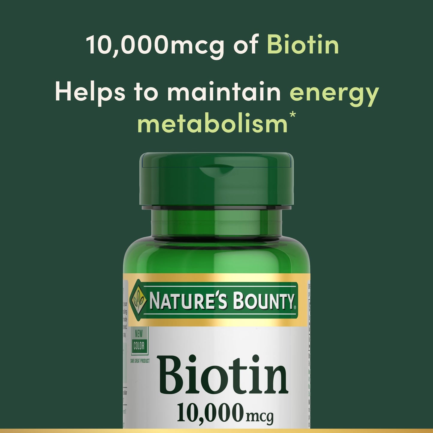 Nature's Bounty Biotin Hair Skin and Nails Vitamins Supports Healthy Hair, Skin and Nails 10,000 mcg, 360 Softgels