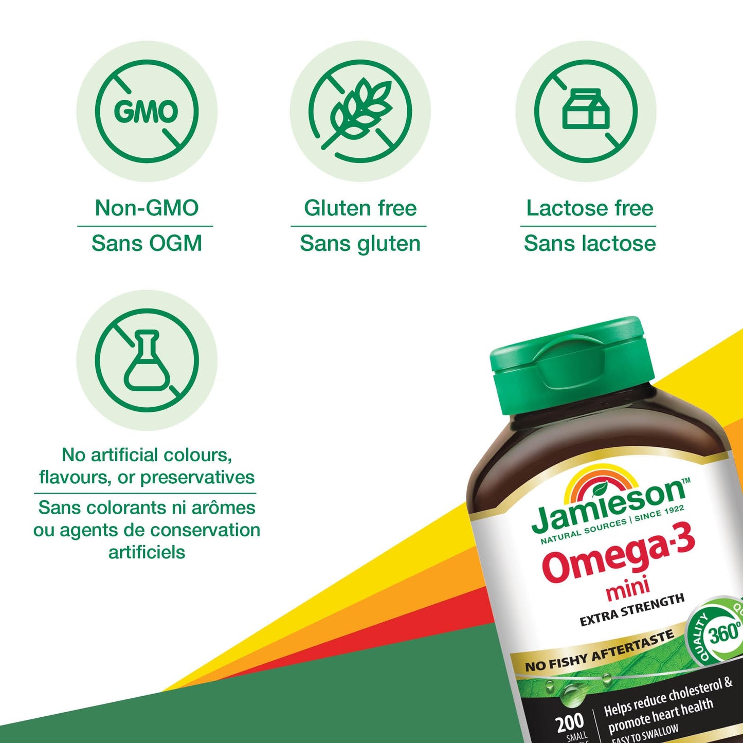 Jamieson Laboratories Omega-3 Mini Softgels 200 Count