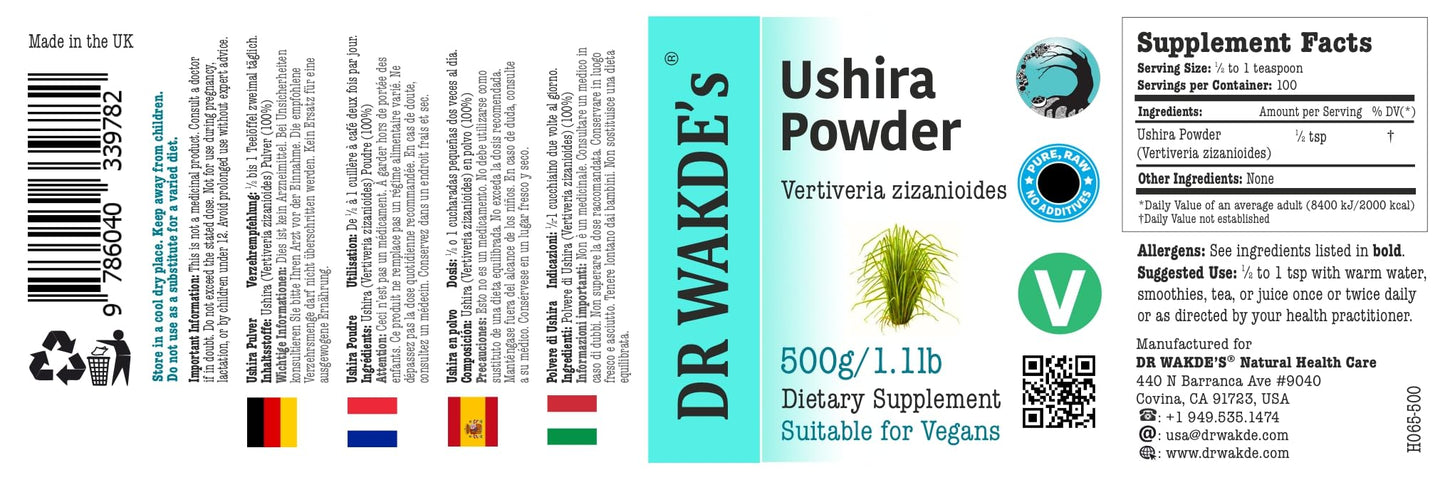 DR WAKDE's Ushira Powder 17.64 Ounce