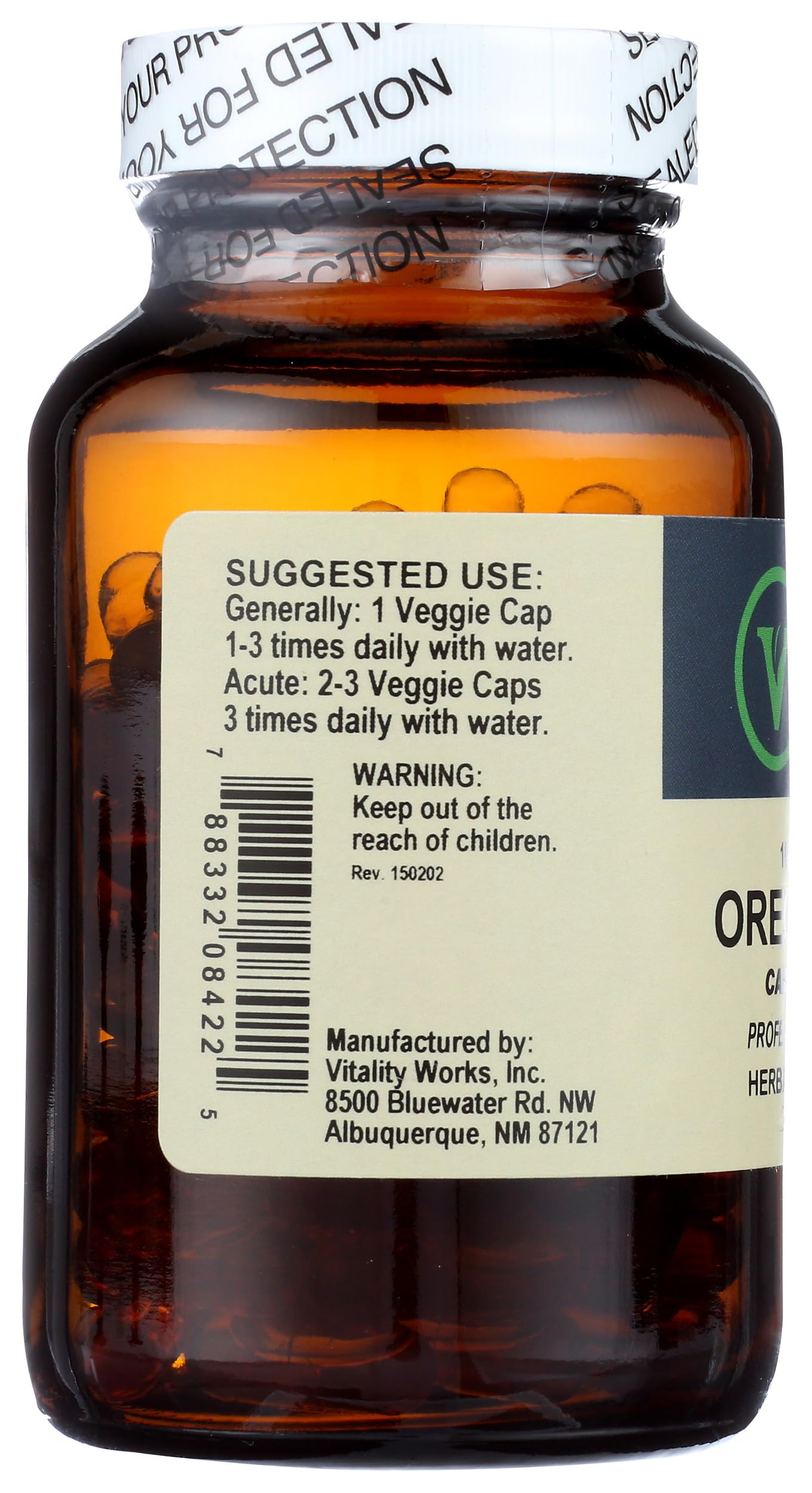 Vitality Works Oregano Oil Capsules, 120 Count