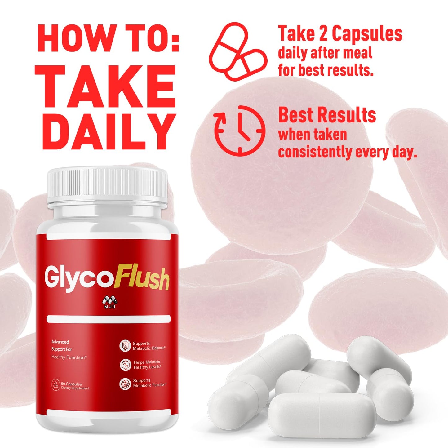 MJO GlycoFlush Capsules, 120 Capsules