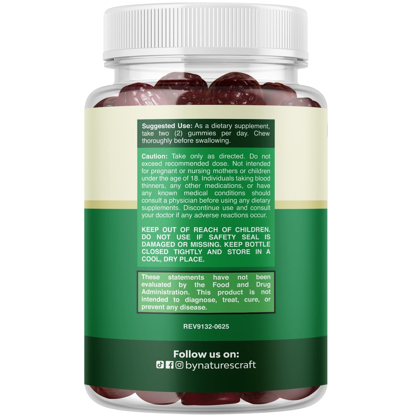 Natures Craft Extra Strength Moringa Gummies for Women, 60 Gummies
