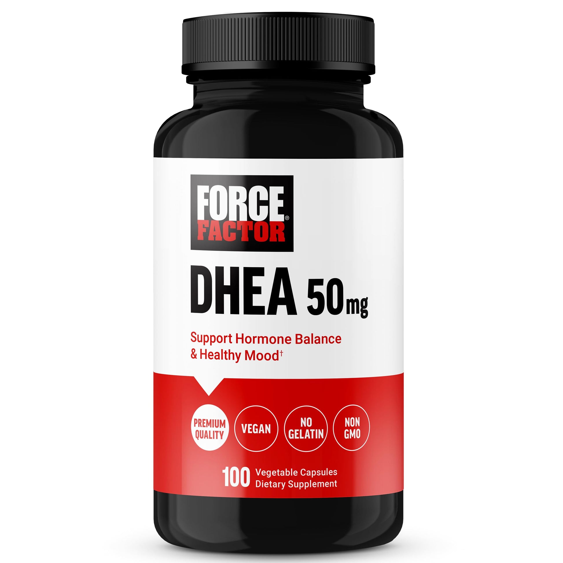 Force Factor DHEA 50mg Capsules, 100 Vegetable Capsules