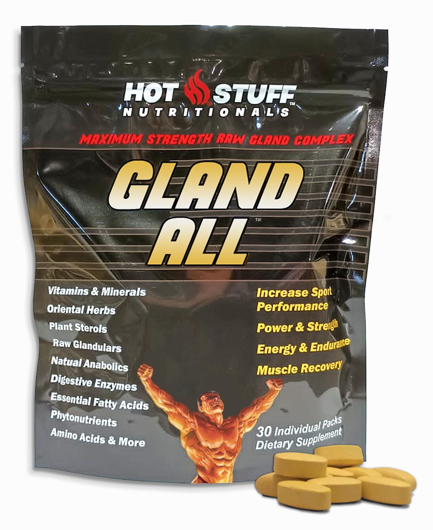 Hot Stuff Nutritionals Gland All-Raw Gland Complex Tablet 30 Tablets