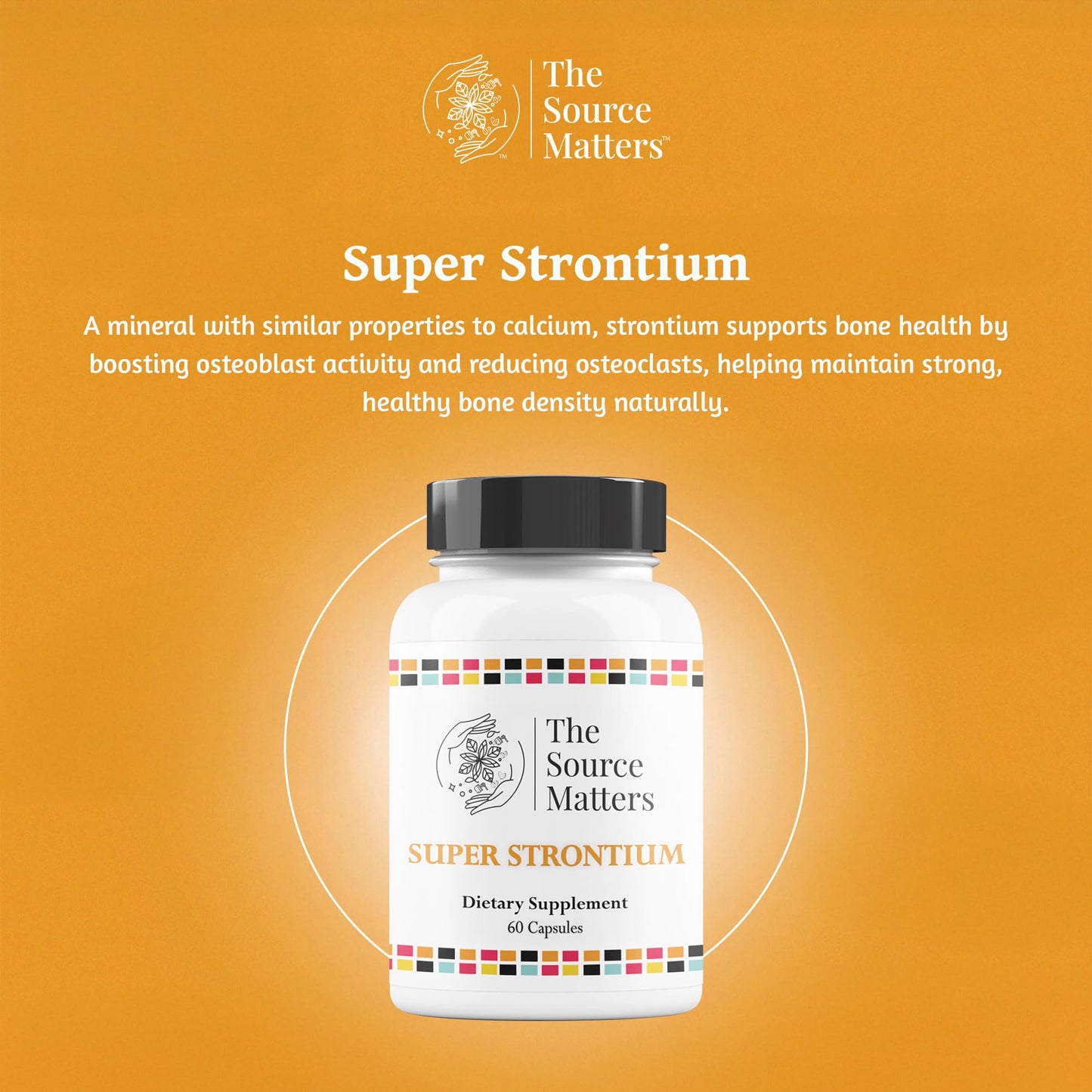 THE SOURCE MATTERS Super Strontium Boost Dietary Supplement Capsules, 60 Count