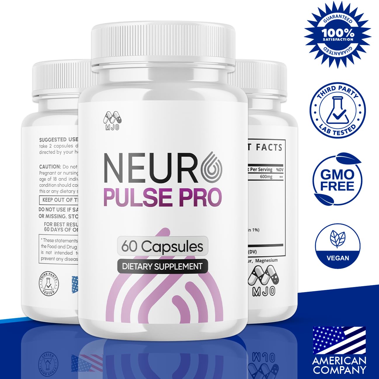 MJO Neuro Pulse Pro Capsules, 120 Capsules
