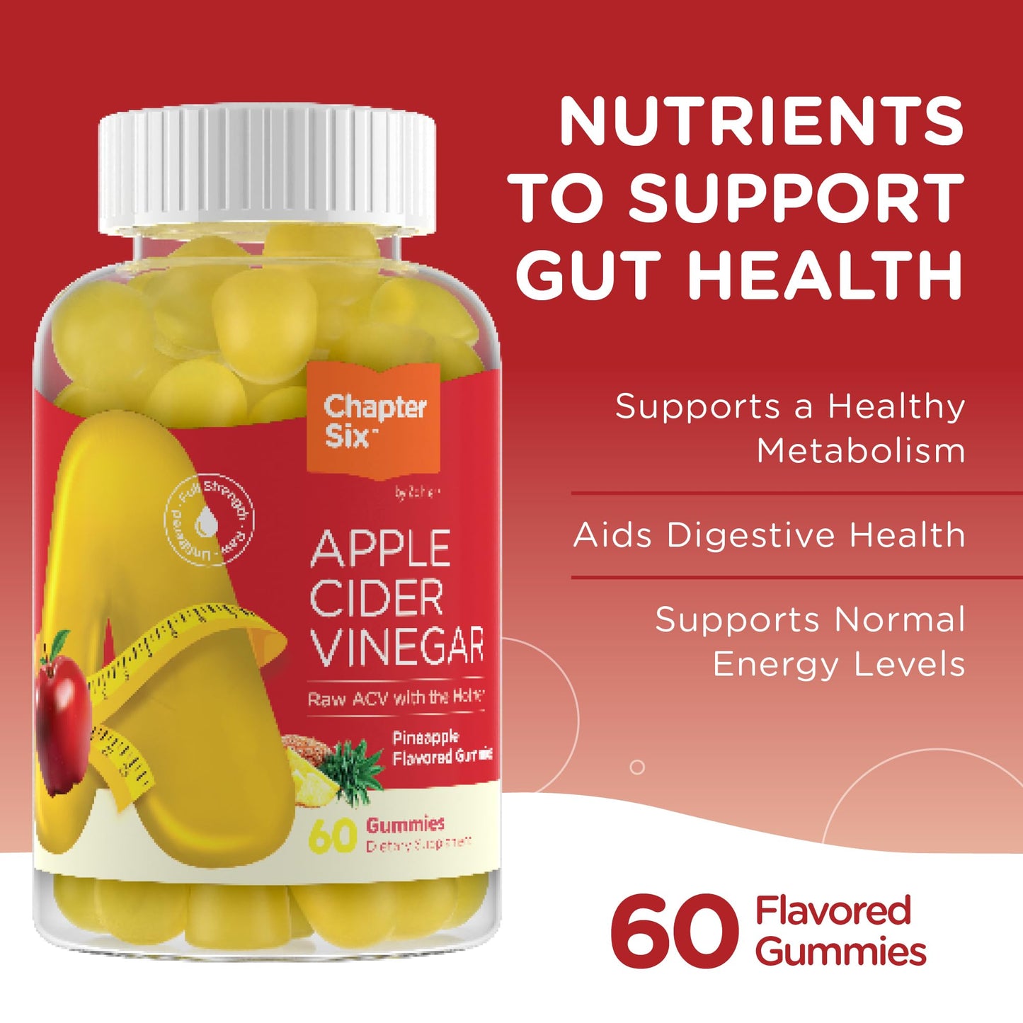 Zahler Apple Cider Vinegar Gummies 60 Count