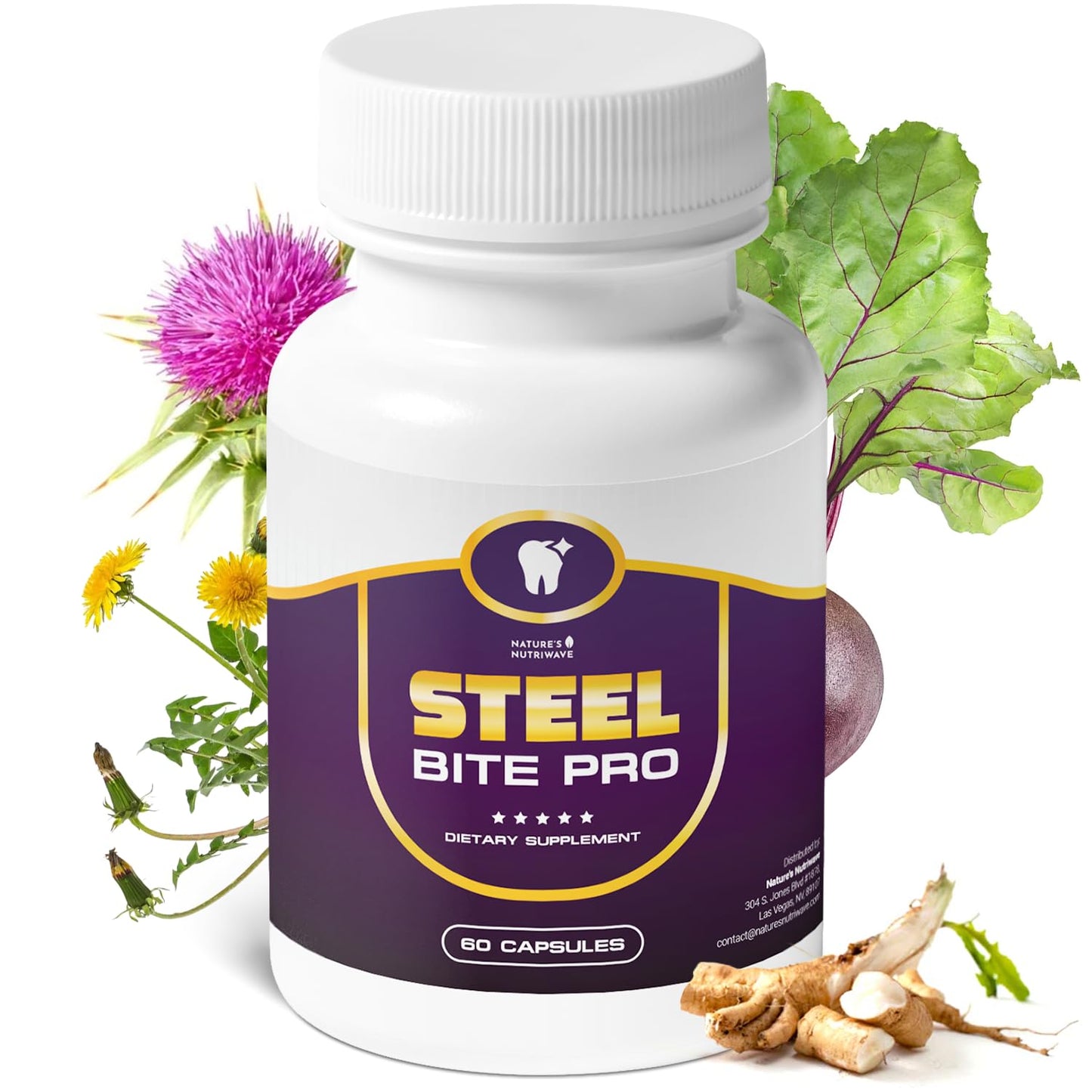 Nature’s NutriWave Steel Bite Pro 23 Plant-Based Ingredients Capsule 60 Count