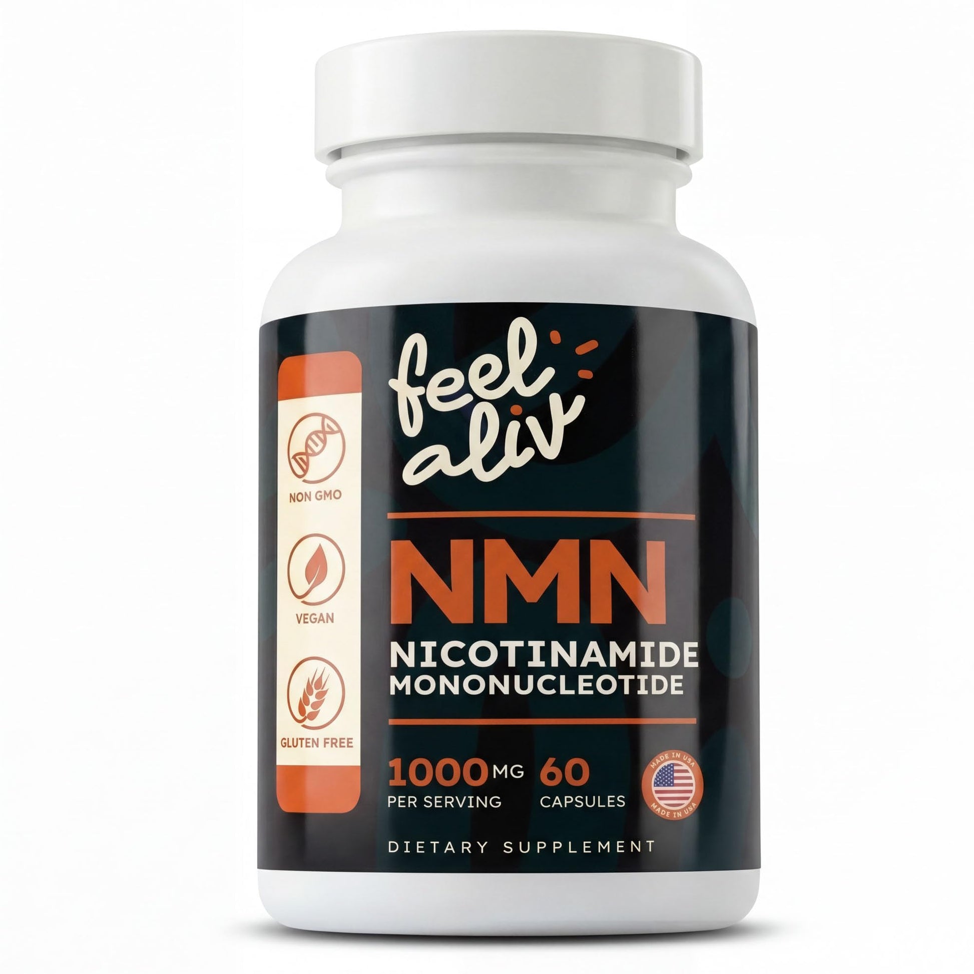 Feelaliv Nicotinamide Mononucleotide (NMN) Capsule 1000mg, 60 Capsules
