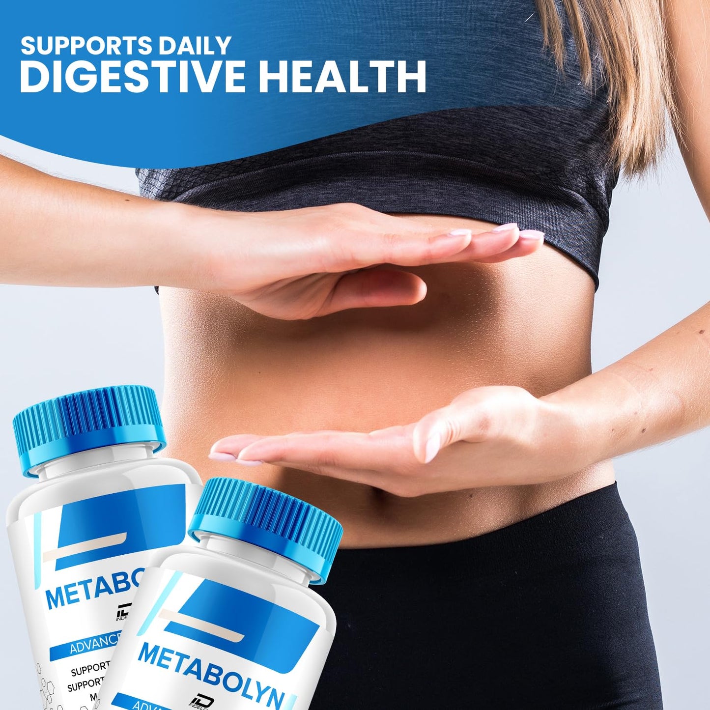 Indelo Metabolyn Digestive Support Gut Wellness Capsules, 300 Capsules