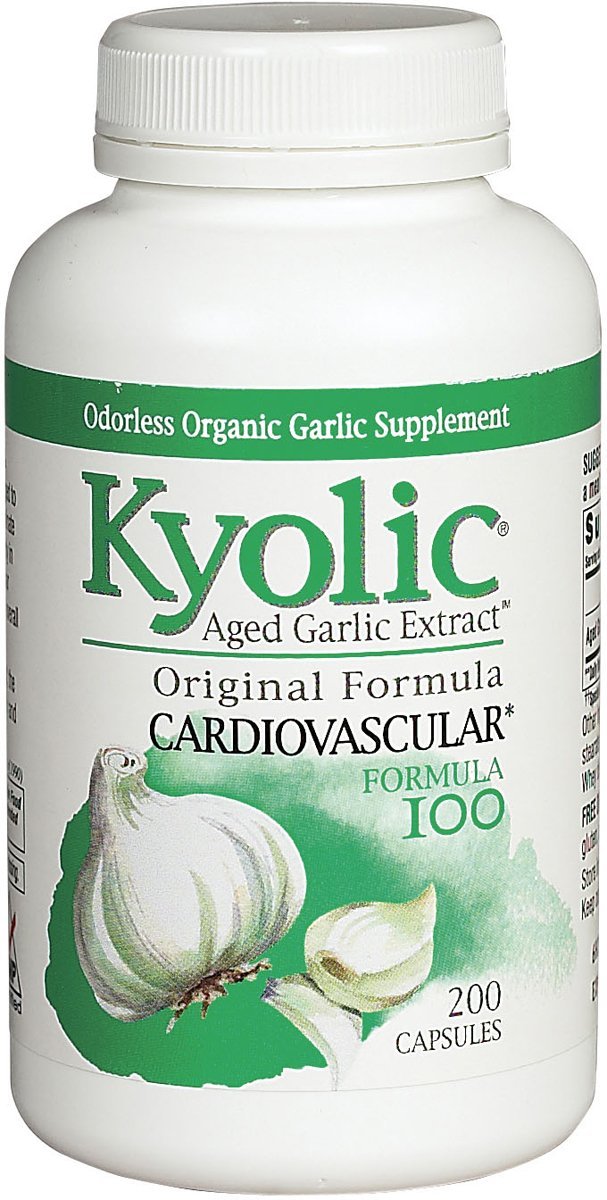 Kyolic Garlic Extract #100 Yeast Free 200 Capsules