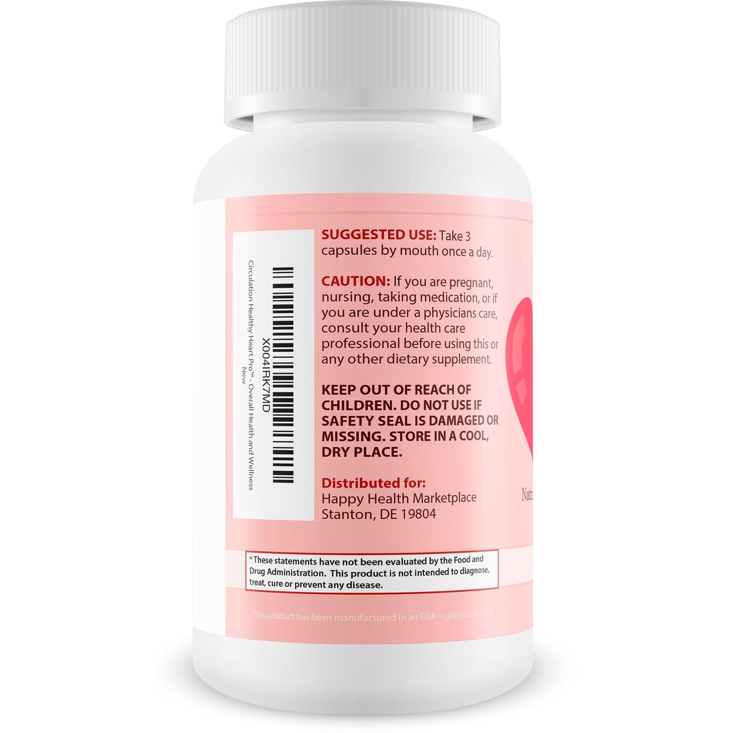 Happy Health Marketplace Circulation Healthy Heart Pro Capsule 90 Count