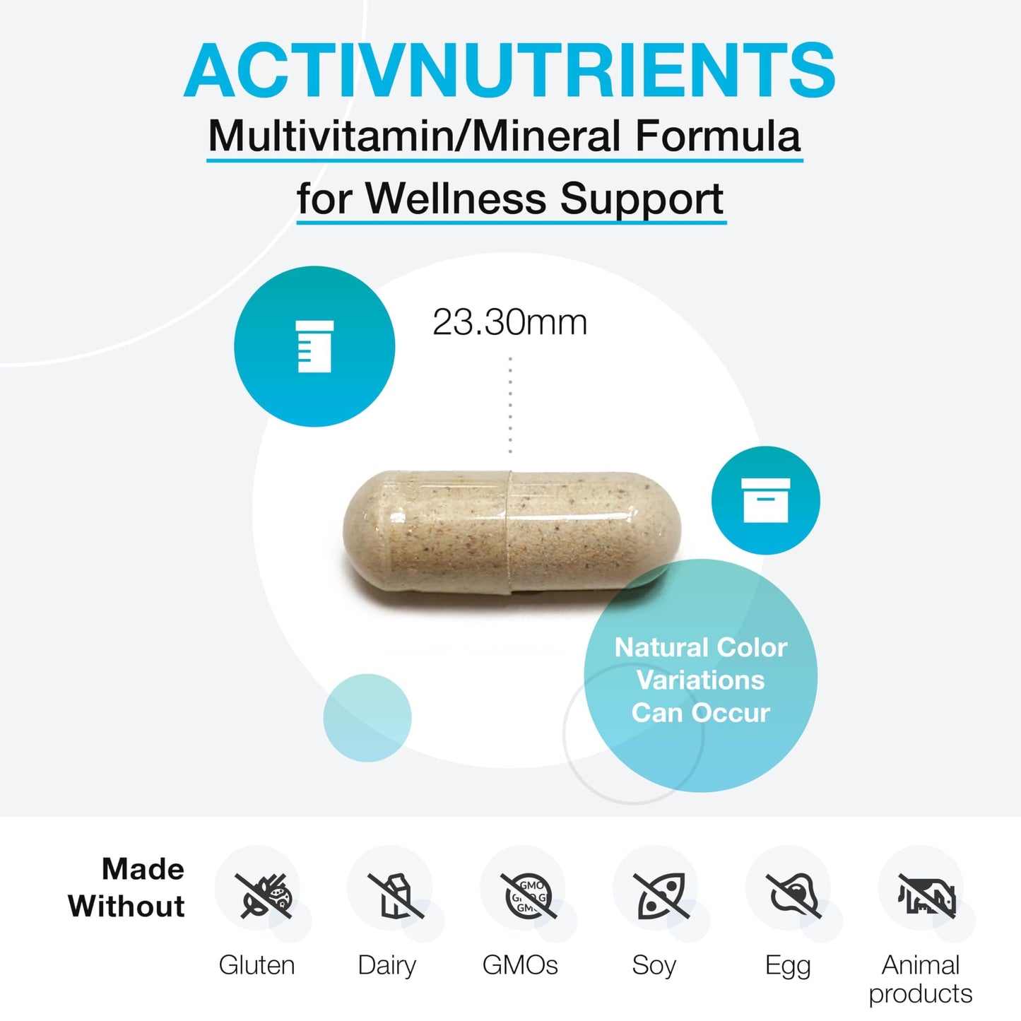 XYMOGEN ActivNutrients Multivitamin & Multimineral Formula Capsule, 240 Count