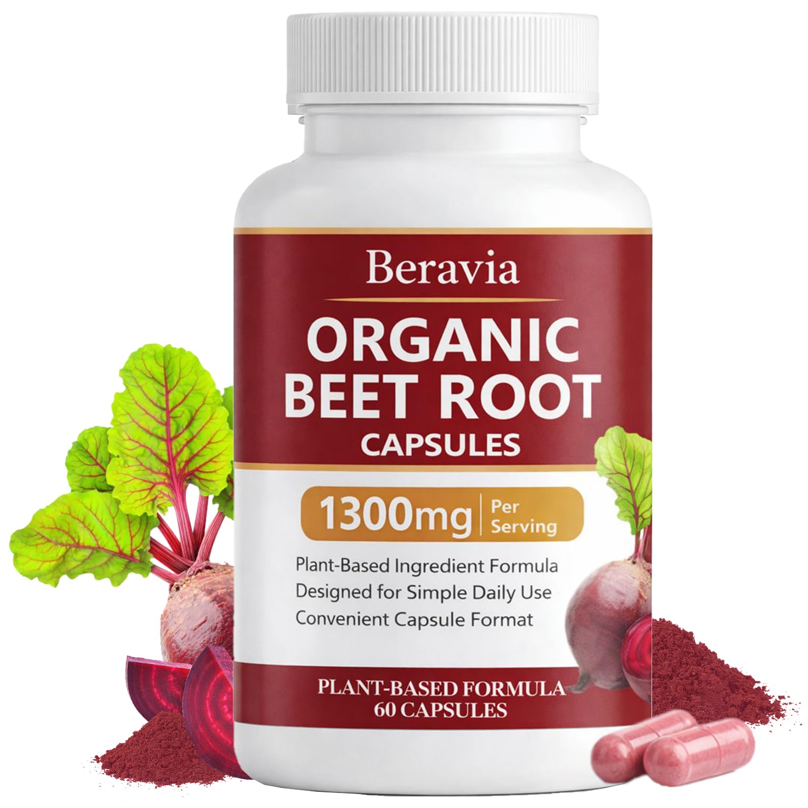 Beravia Beet Root Capsule 60 Capsules