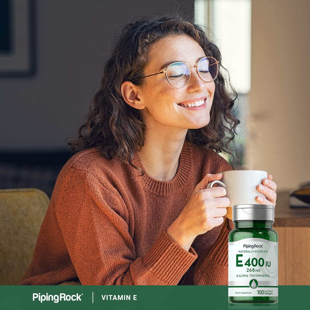 Piping Rock Vitamin E 400 IU Softgel Capsules 100 Count
