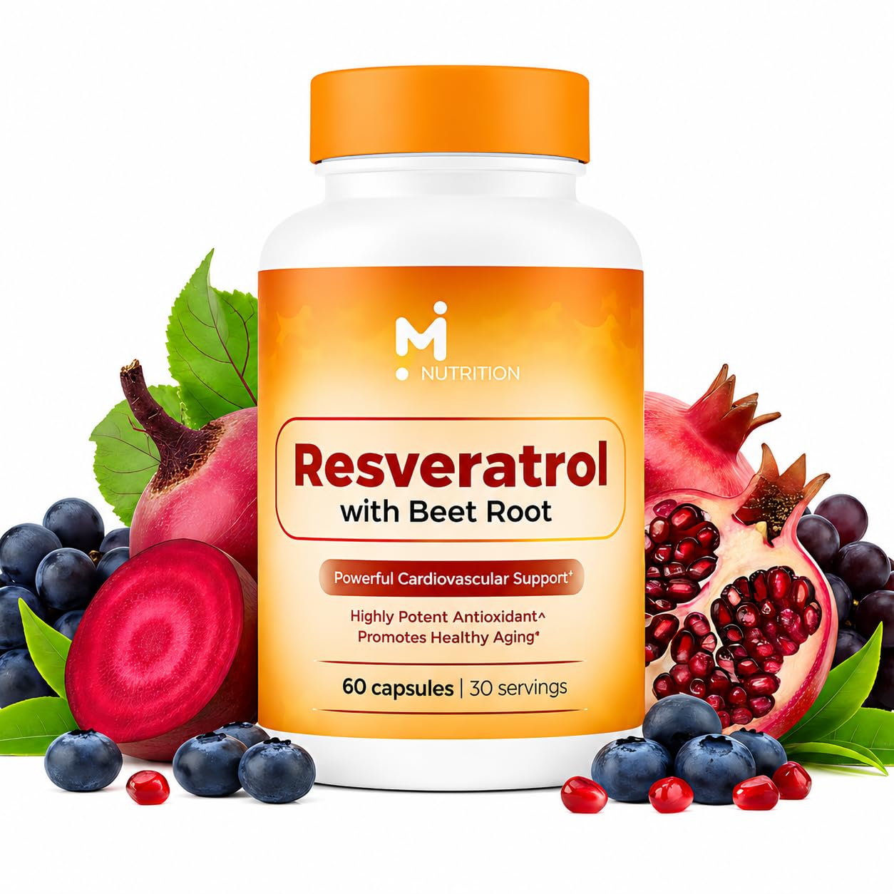 M NUTRITION Advanced Resveratrol Complex Capsule, 60 Capsules