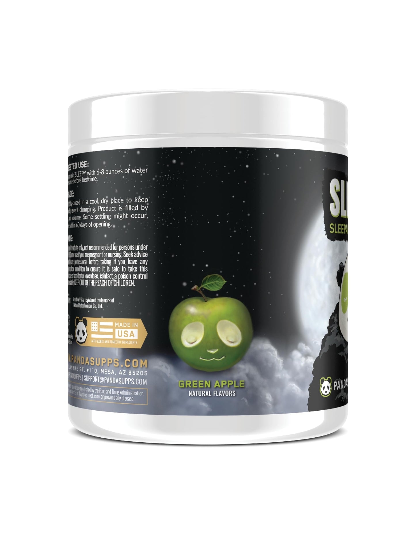 Underground Bio Labs Panda Supps Sleepy 3.0 Natural Sleep Aid Formula Powder 5.7 Ounce