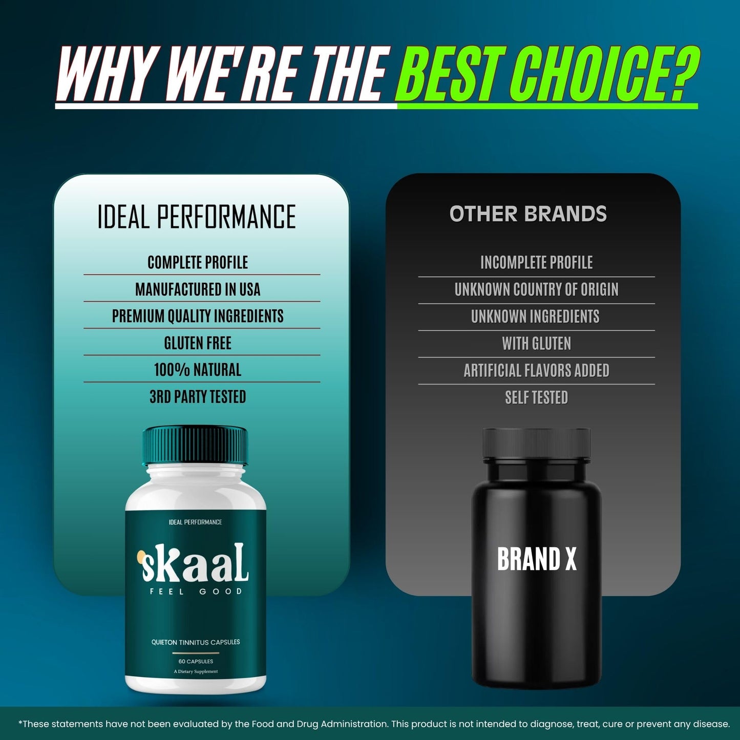 IDEAL PERFORMANCE Skaal Tinnitus Capsules, 300 Count