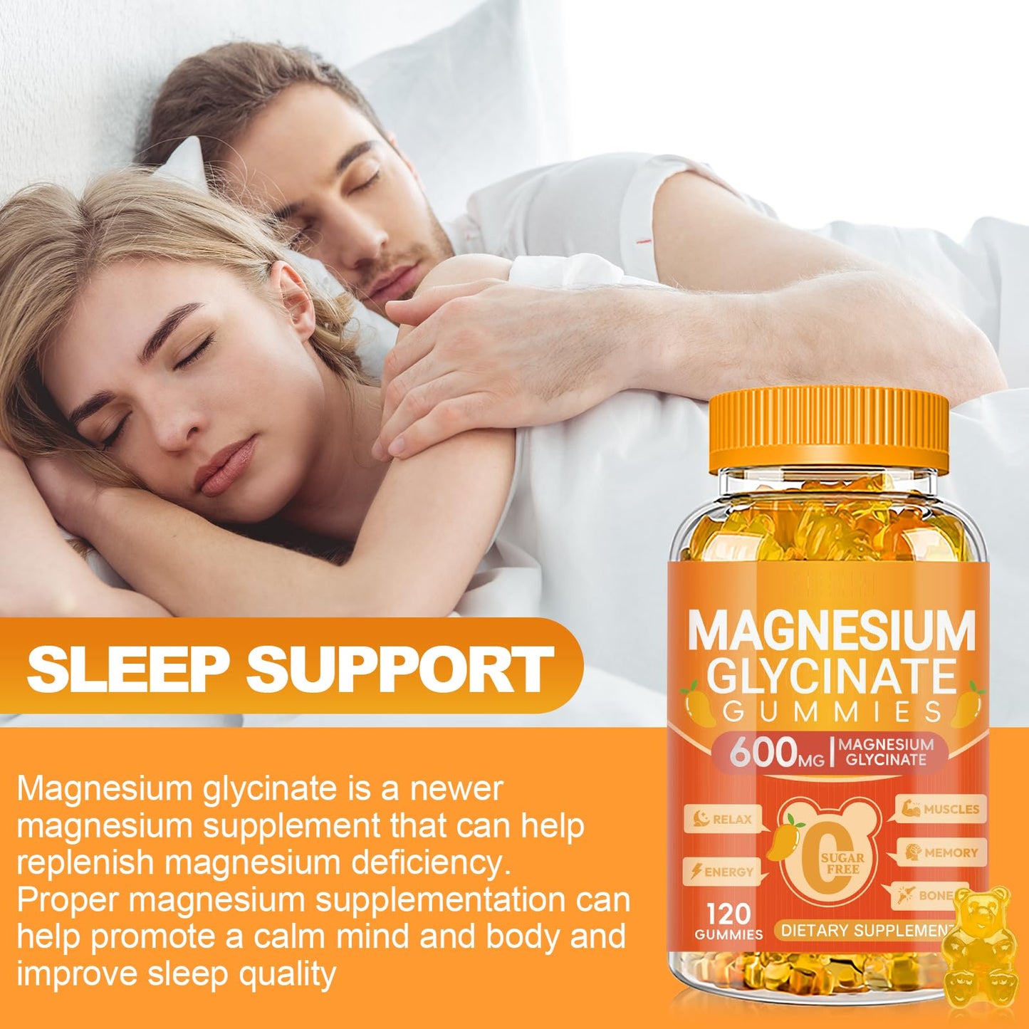 Cytona Magnesium Glycinate Gummies 600mg 240 Count