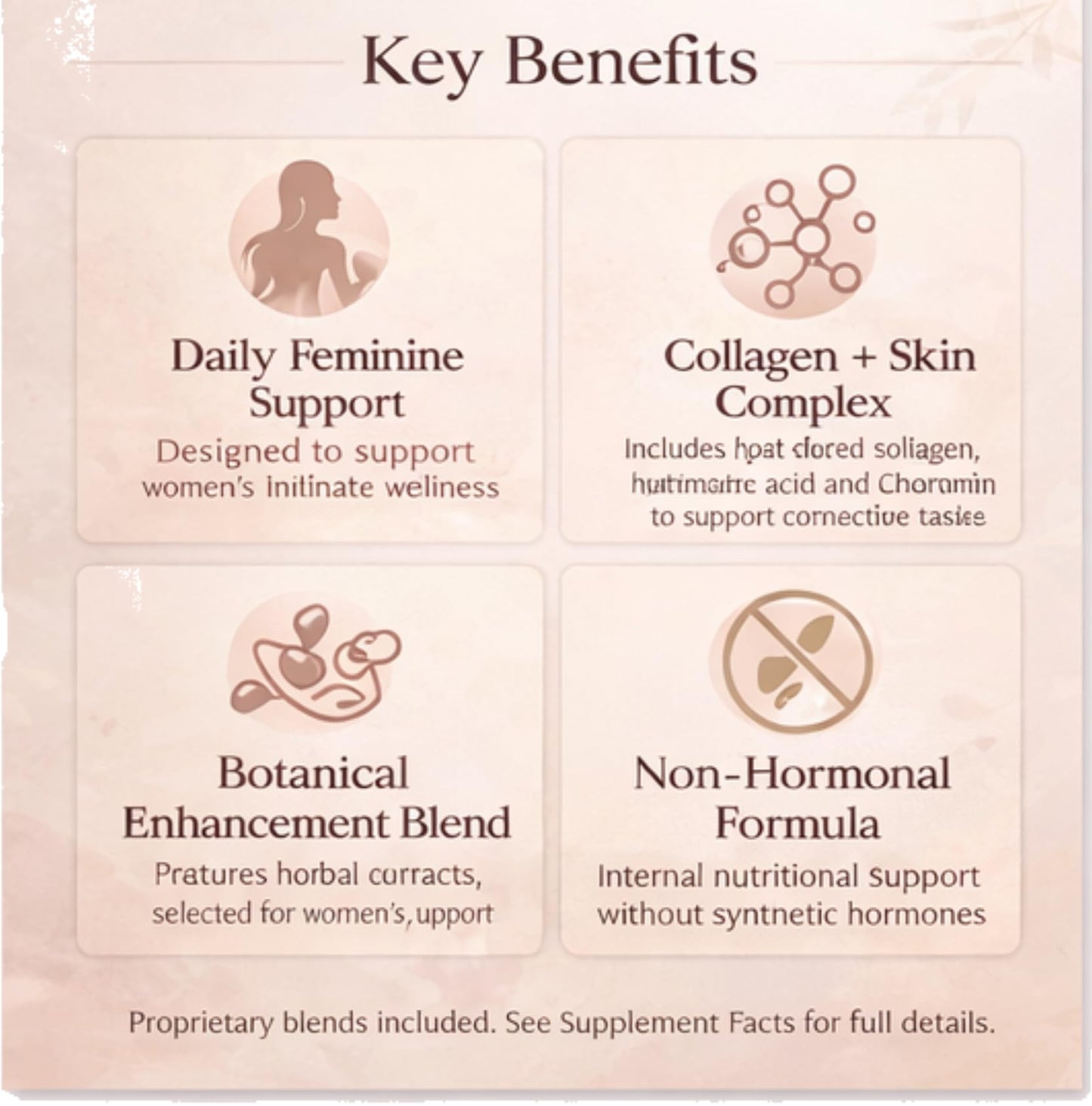 MINANATURALS VELVIRA Feminine Wellness Support Supplement for Women Herbal Rejuvenation Formula with Vitamins, Amino Acids & Collagen 30 Tablets