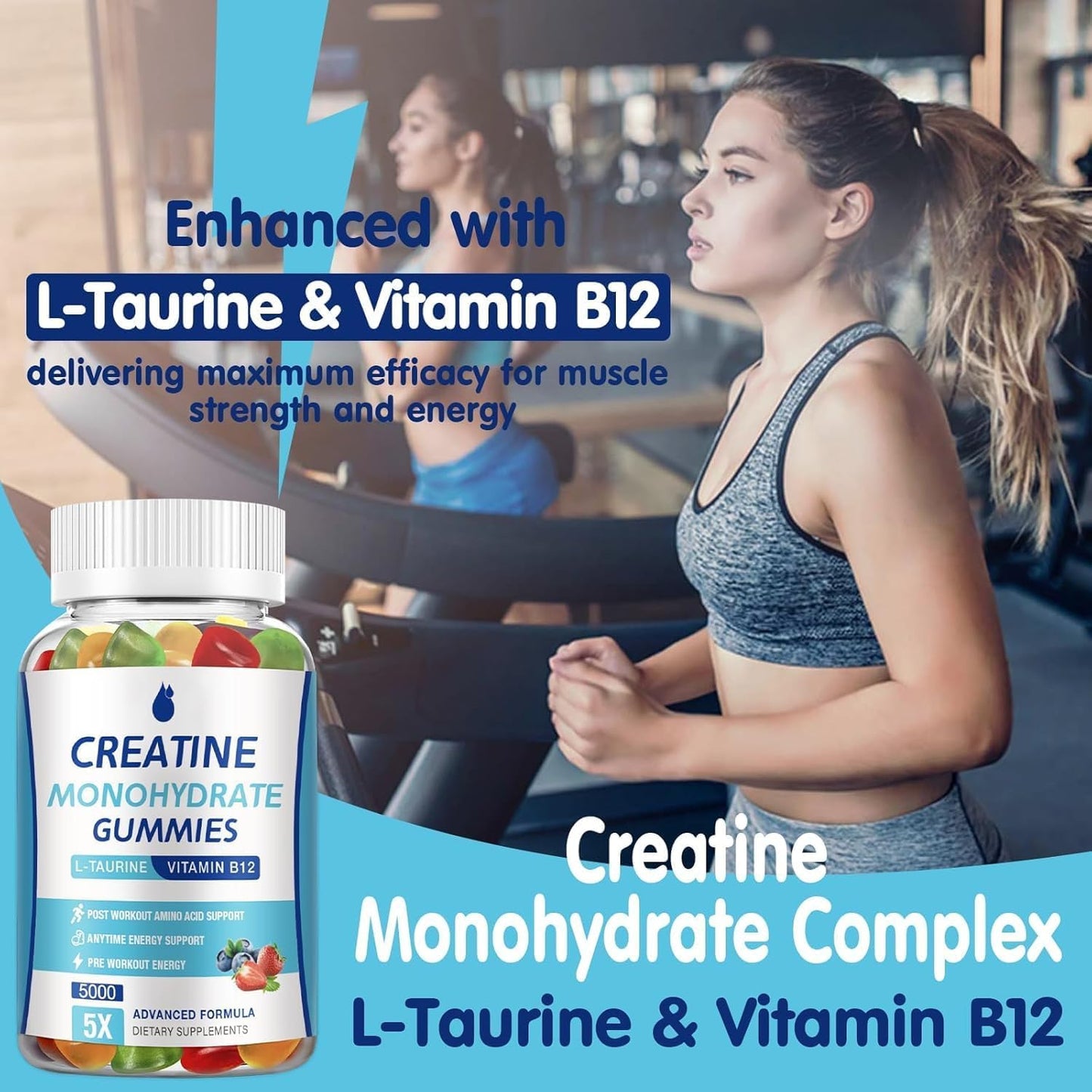 MaxHemp Creatine Monohydrate Gummies 160 Count