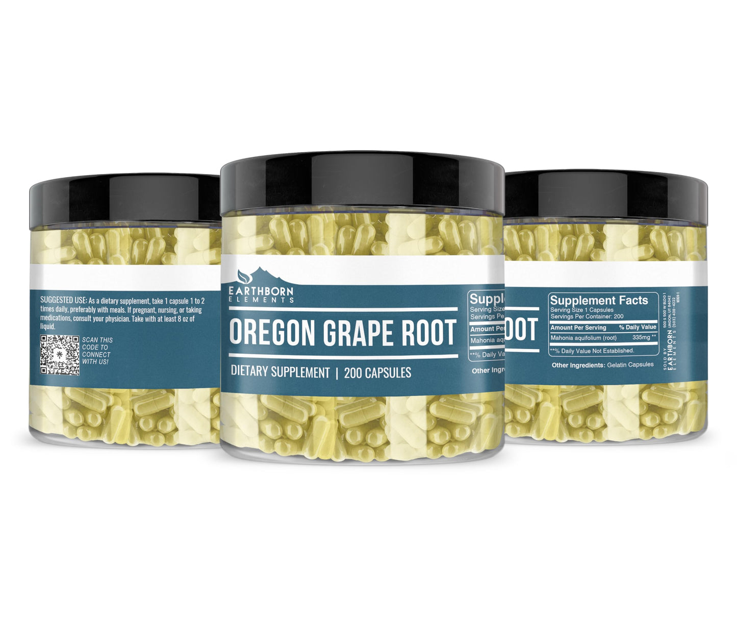 Earthborn Elements Oregon Grape Root 200 Capsules