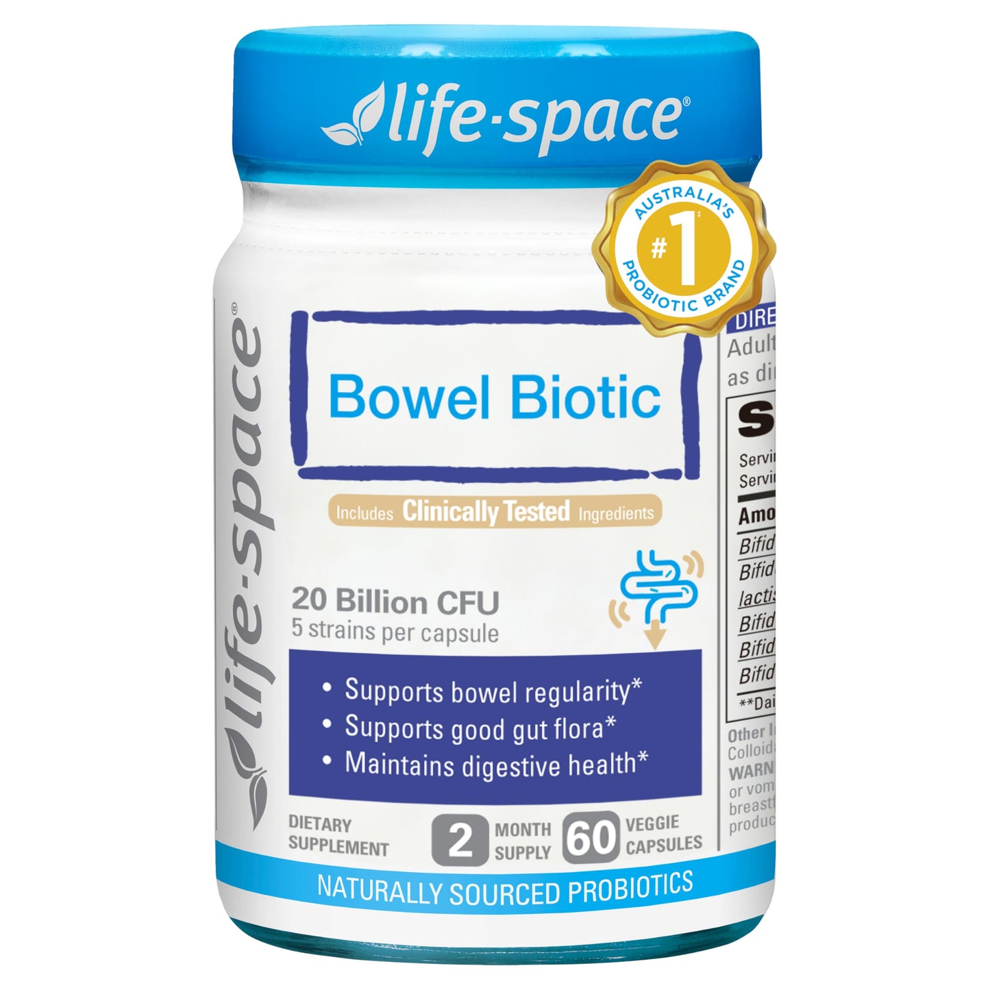 Life-Space Bowel Biotic Probiotics Capsule, 30 Count