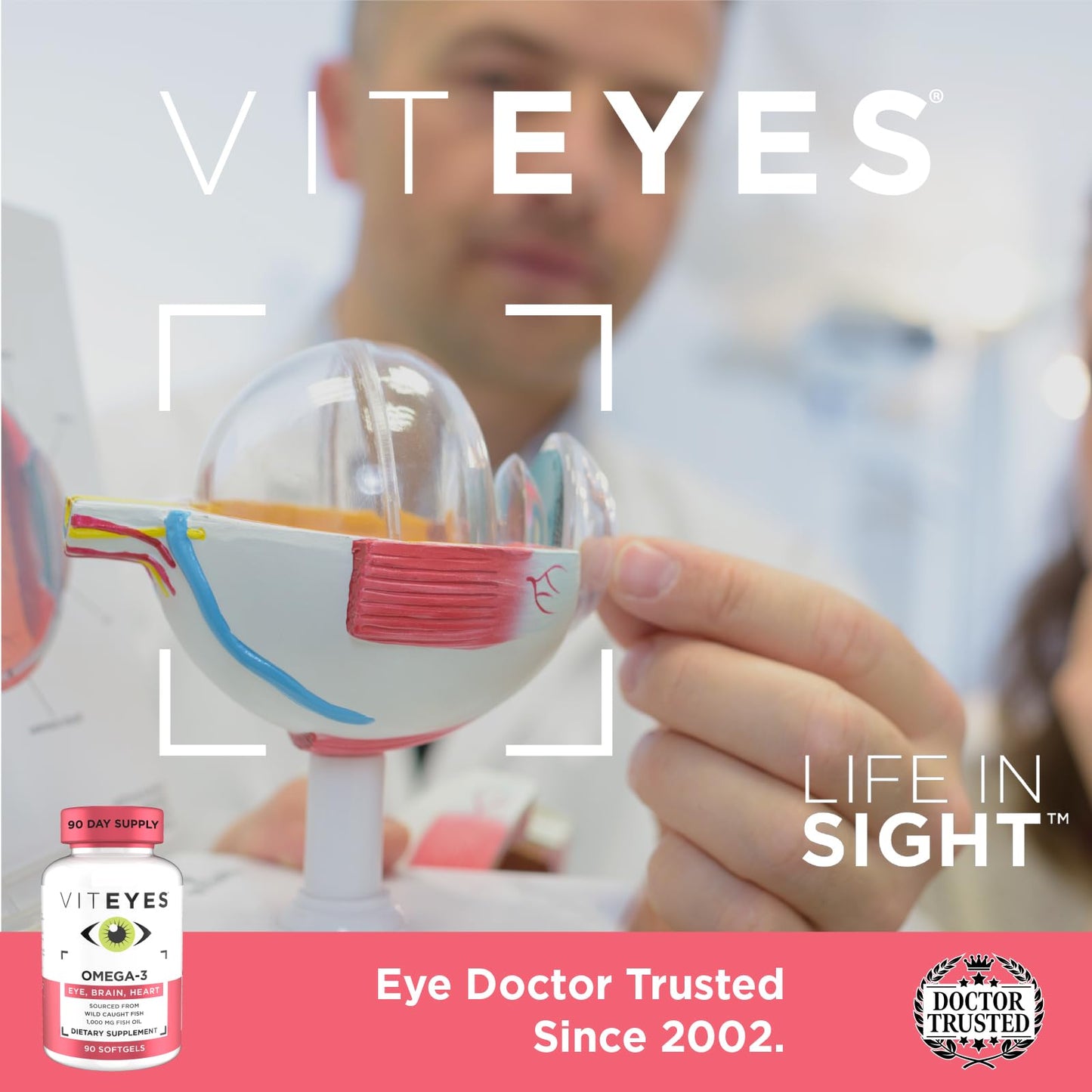 Viteyes Omega-3 Vision Health Supplement 90 Softgels