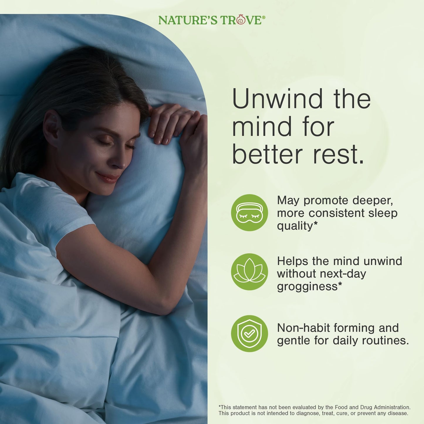 Nature's Trove L-Theanine 200mg Capsules 365