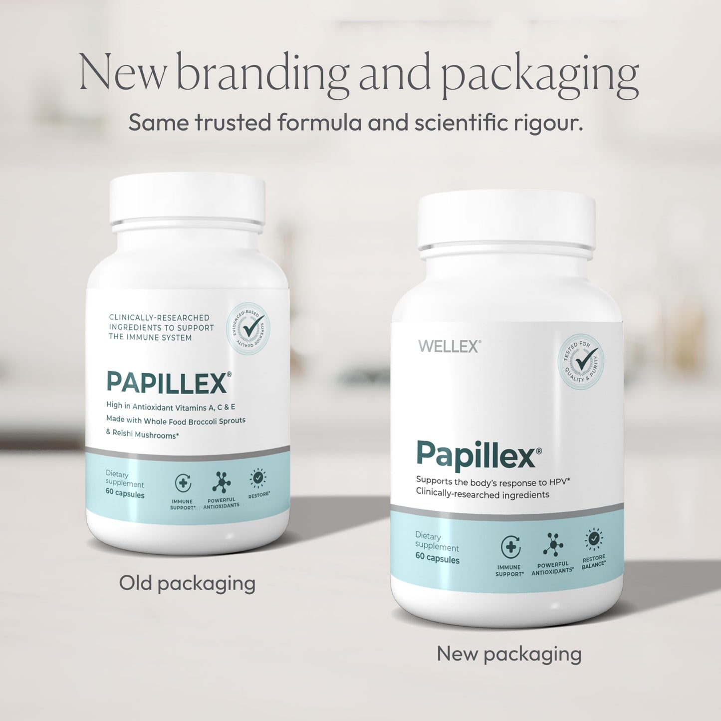 Papillex Immune Support Dietary Supplement Capsules, 180 Capsules