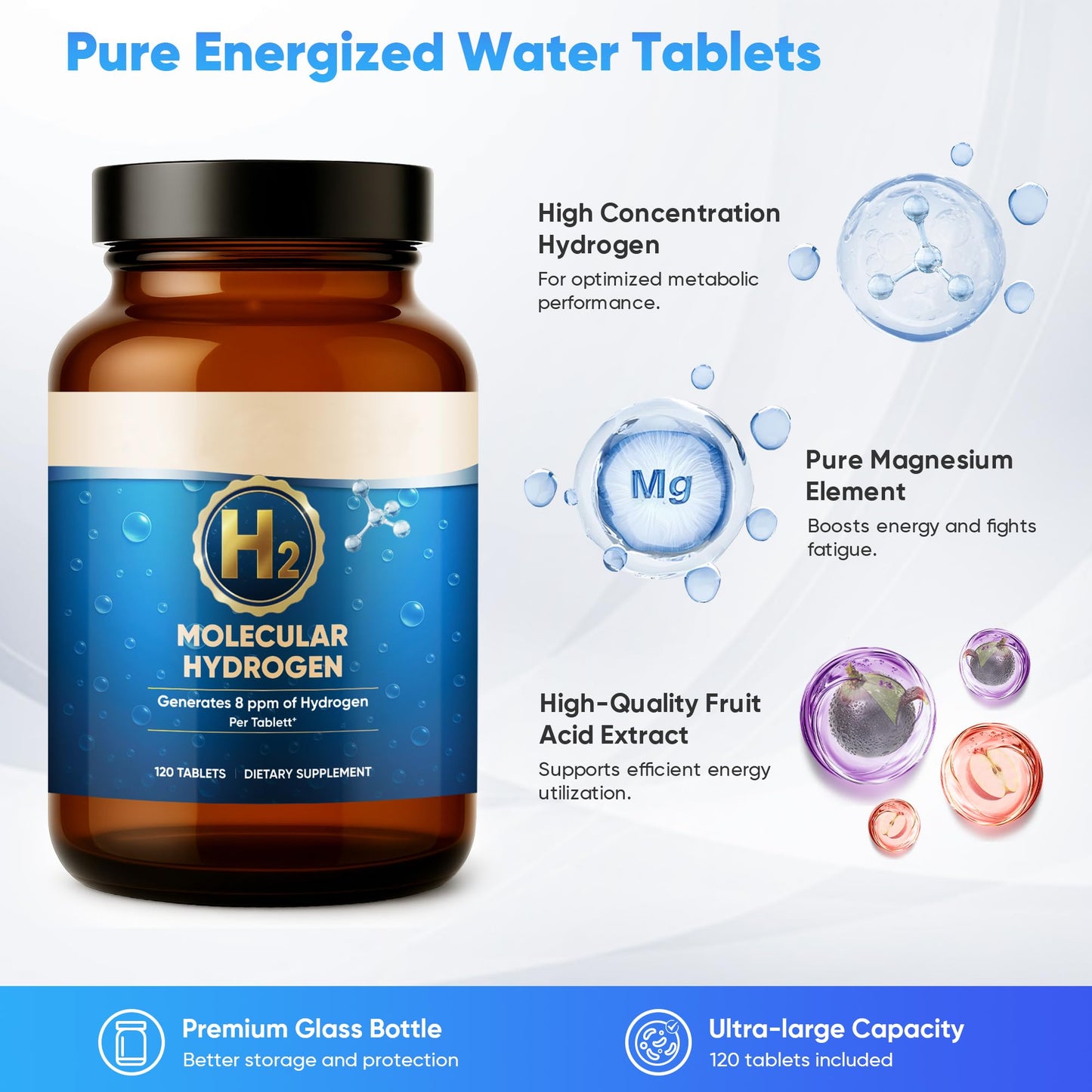 ScentDinbor Molecular Hydrogen Tablets 120 Tablets