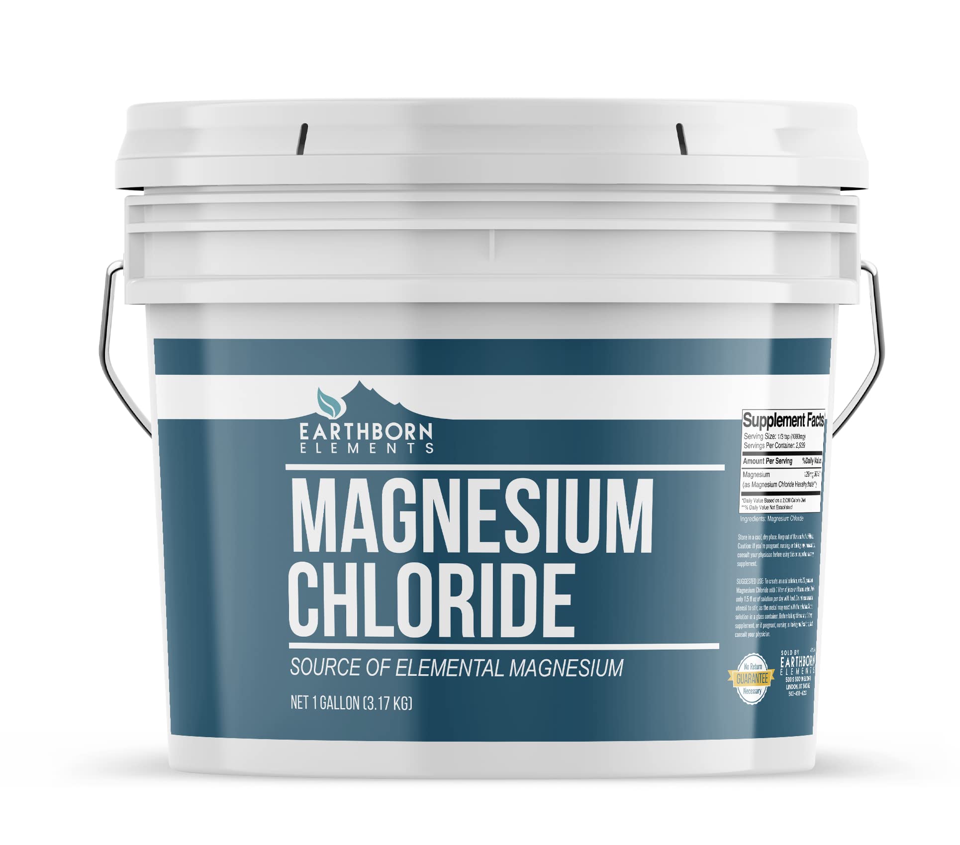 Earthborn Elements Magnesium Chloride Powder 128 Ounces